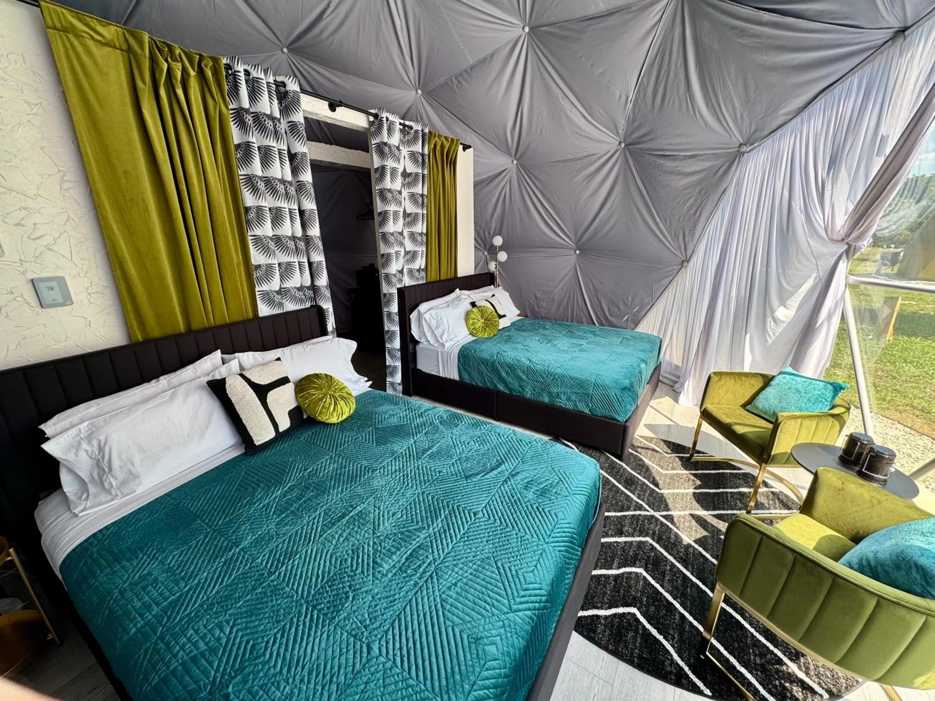Bedroom, Bed in DayDreamer Domes