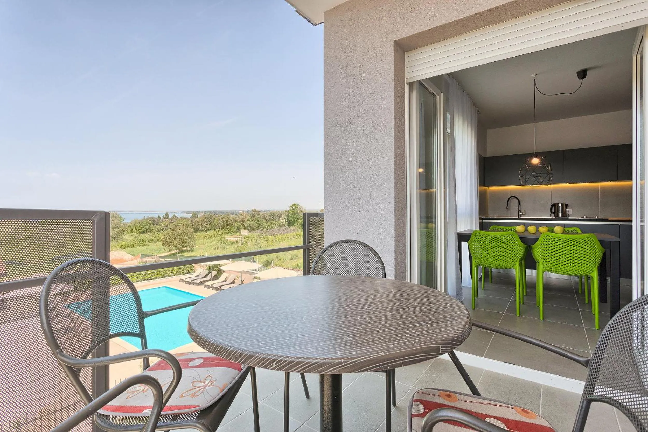 Balcony/Terrace in Astinian apartments Jadranka