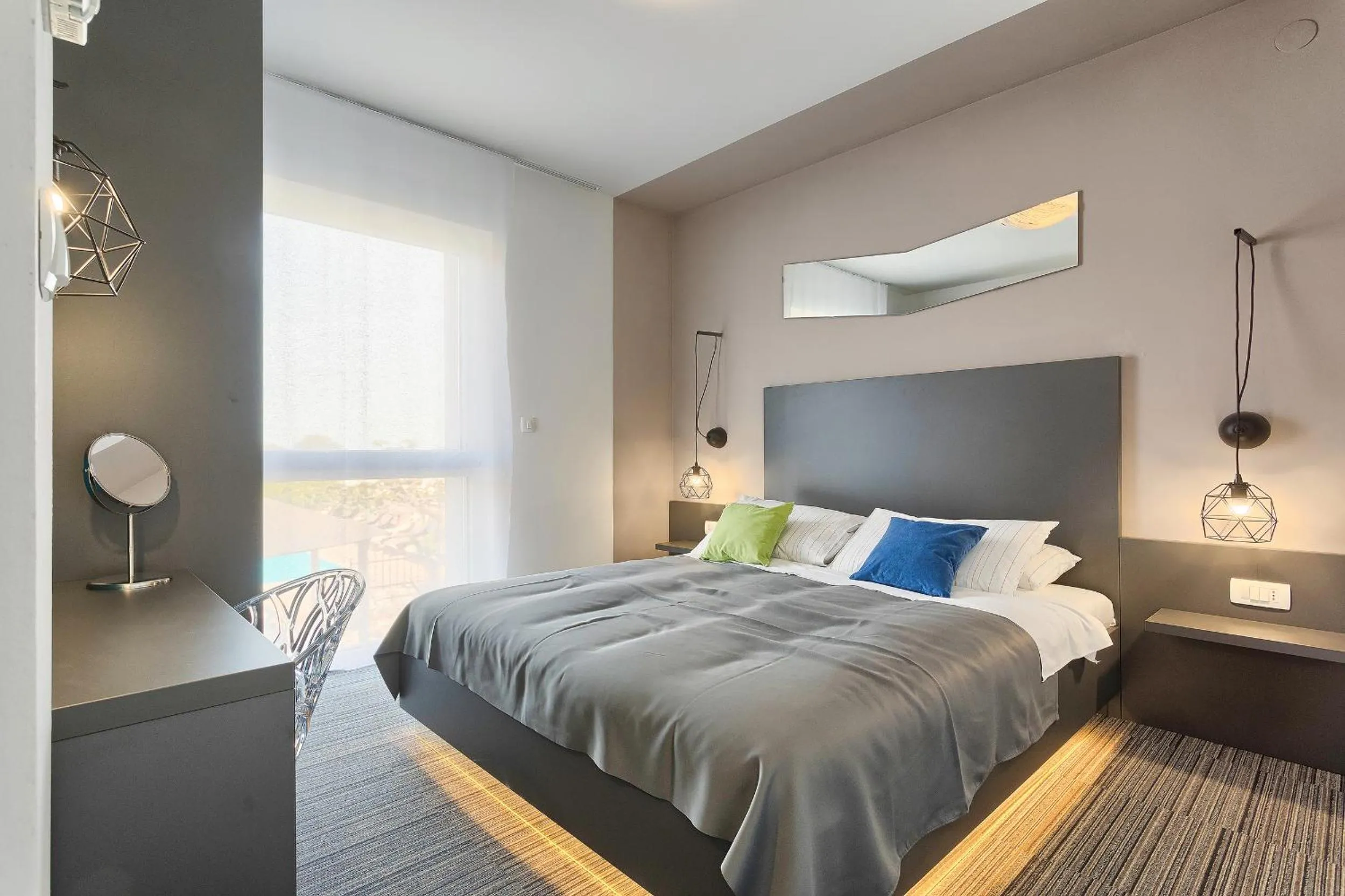 Bedroom, Bed in Astinian apartments Jadranka