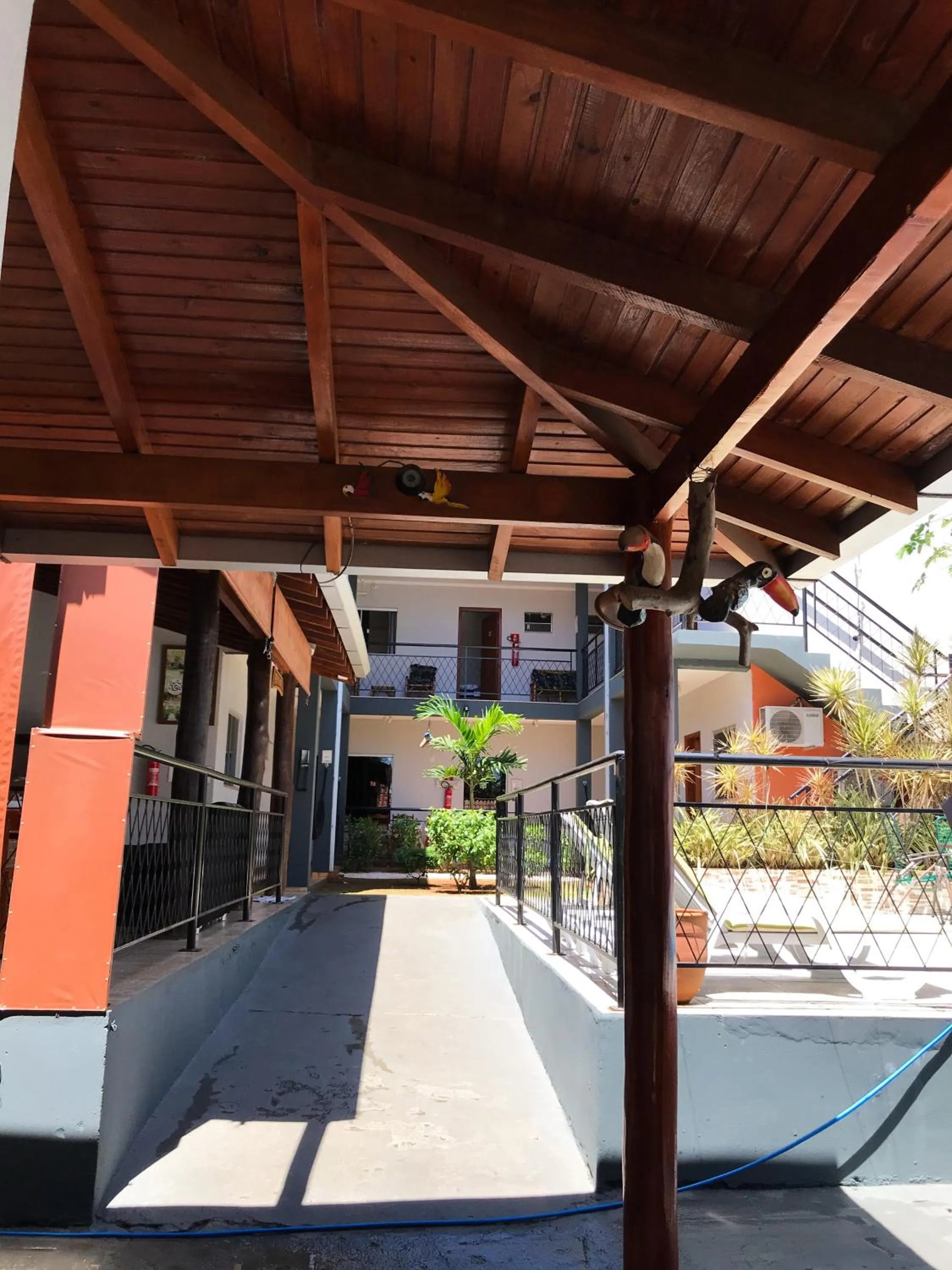 Patio in Pousada Papaya - Bonito