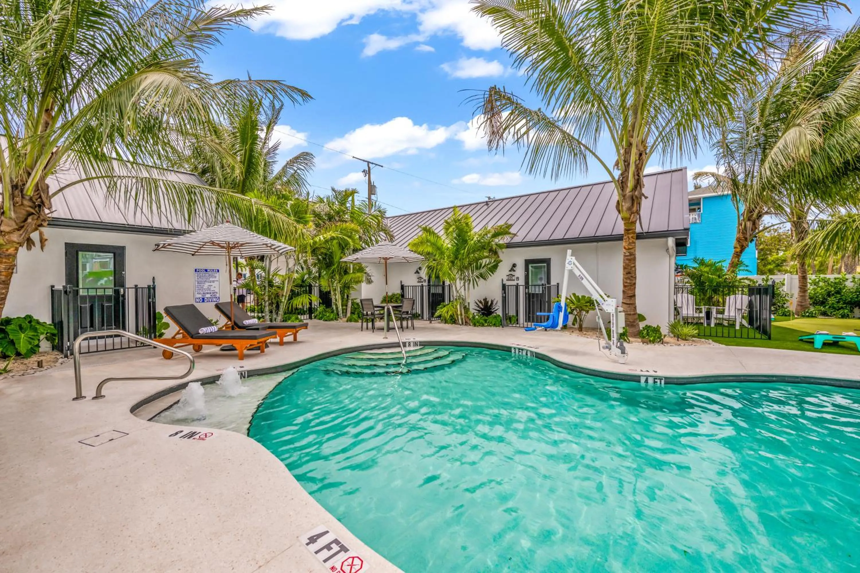 Swimming pool in The Retreat at Anna Maria Island Inn