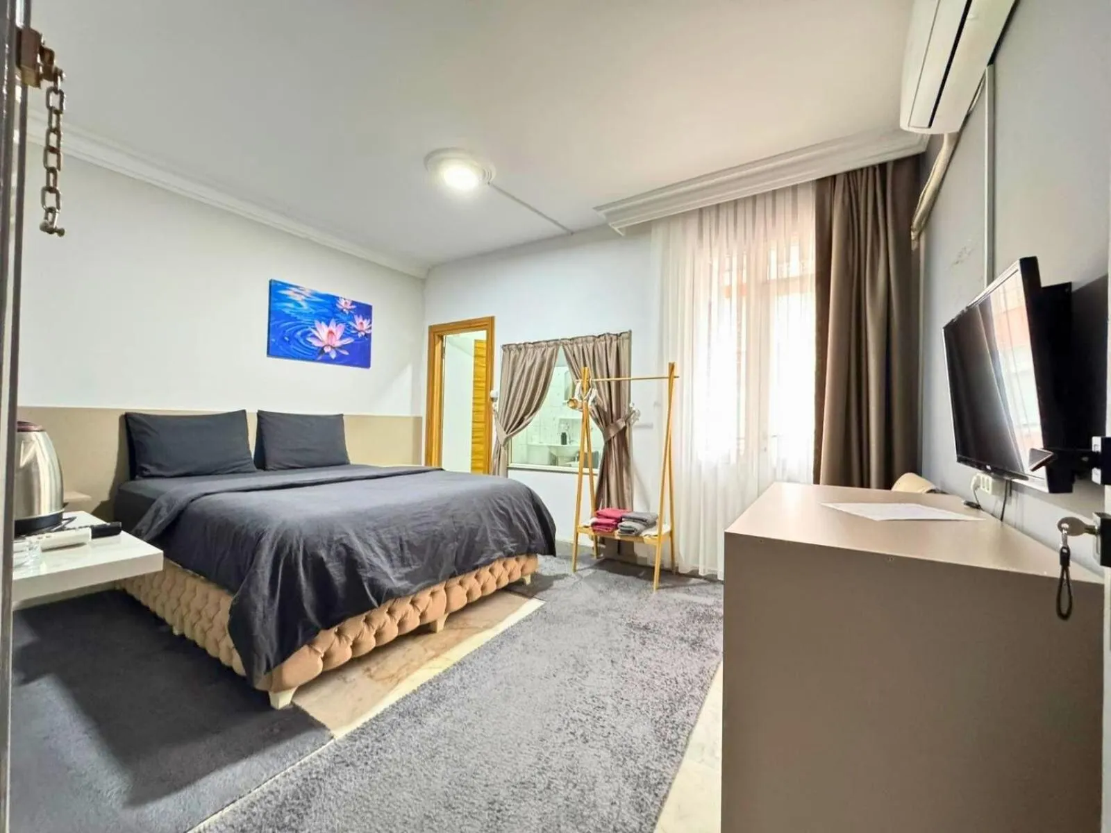 Bedroom, Bed in Grond Konaklama Mersin