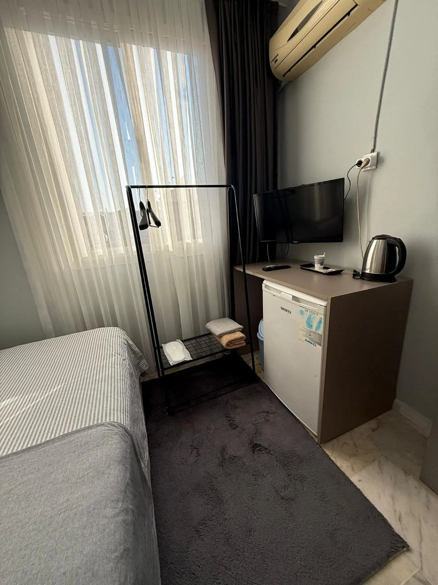 Bedroom, Bed in Grond Konaklama Mersin