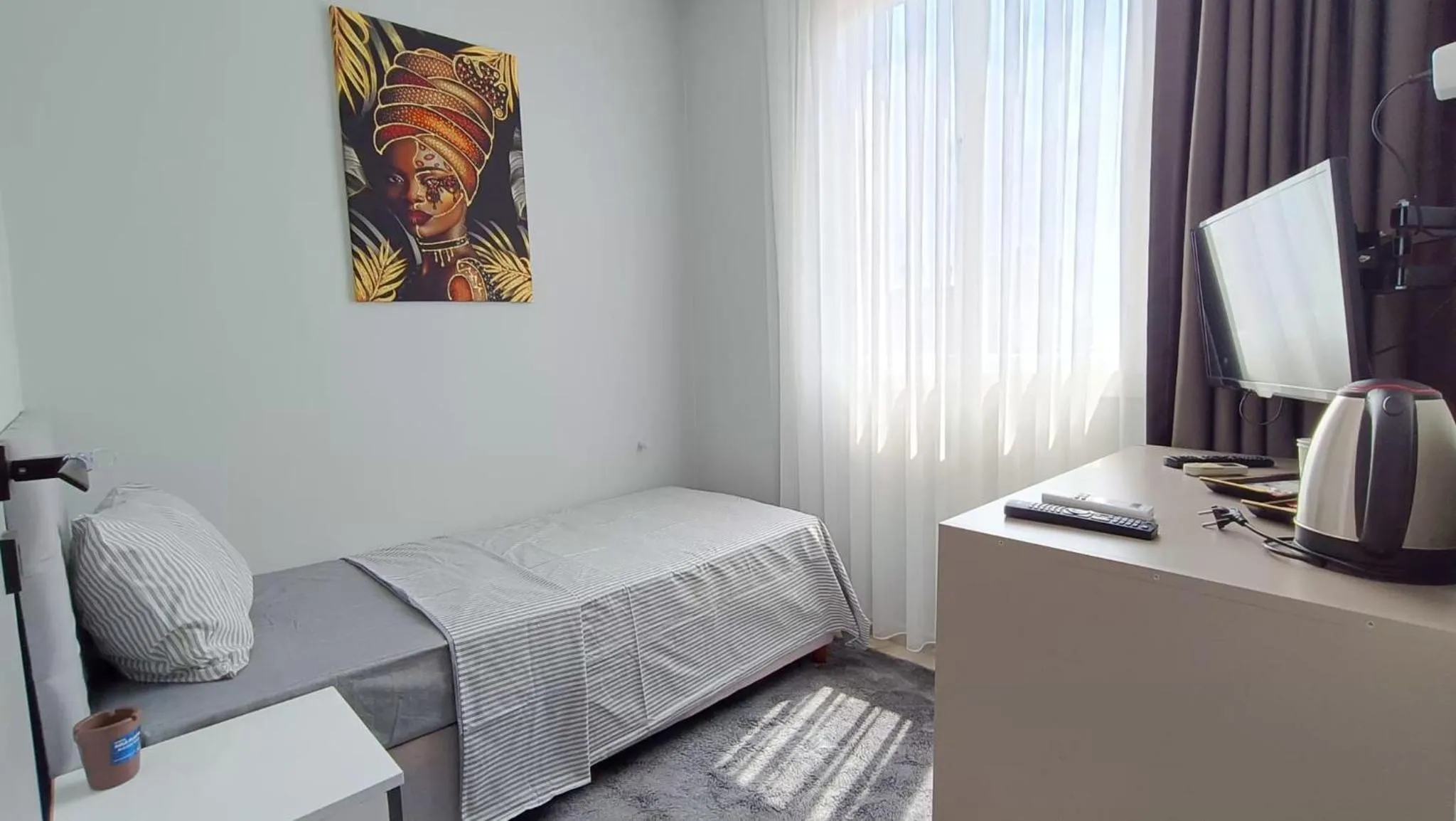 Bedroom, Bed in Grond Konaklama Mersin