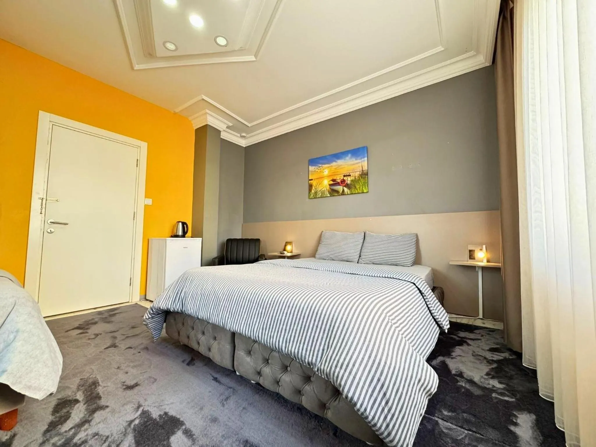 Bedroom, Bed in Grond Konaklama Mersin