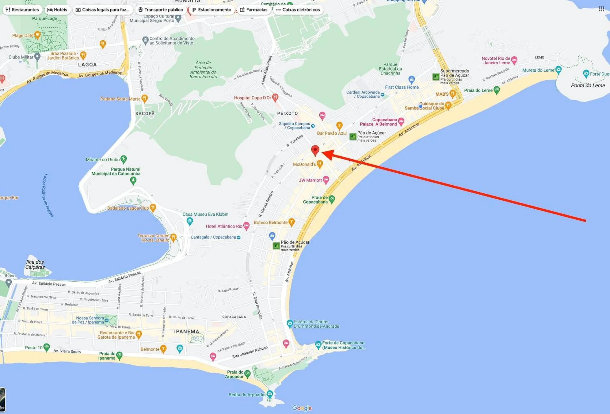 Location in Exclusivo 3Qtos c/ Garagem em Copacabana, conforto