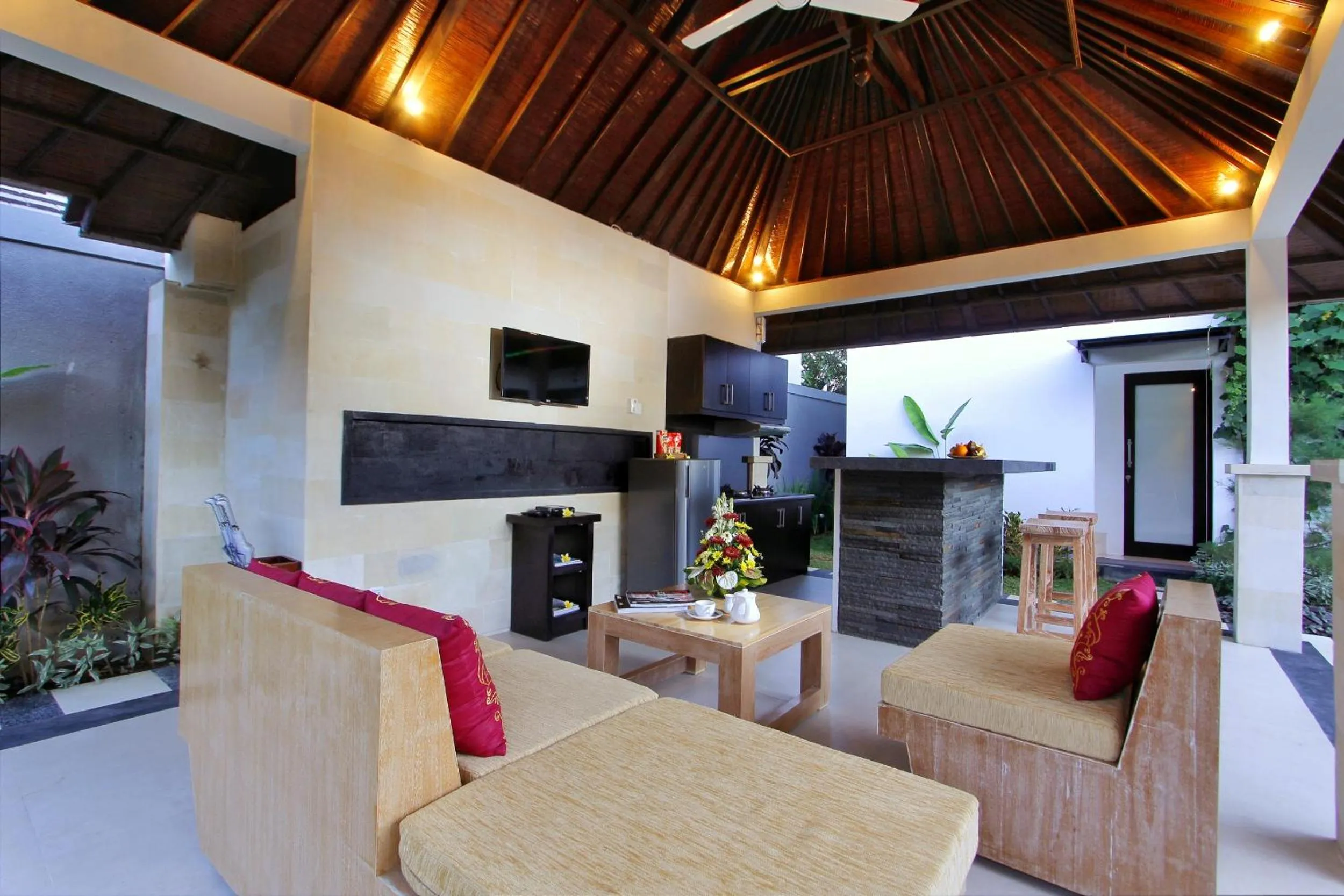 Communal lounge/ TV room in Agata Villas Seminyak