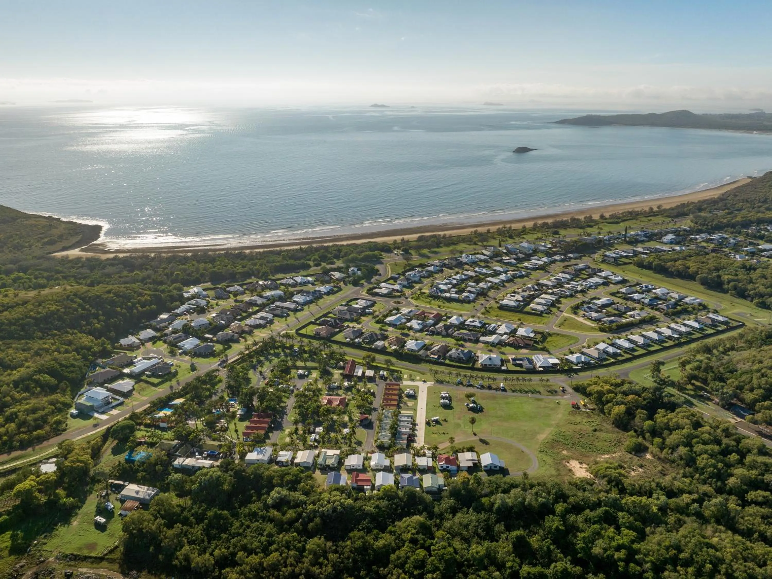 Bird's eye view in NRMA Capricorn Yeppoon Holiday Park