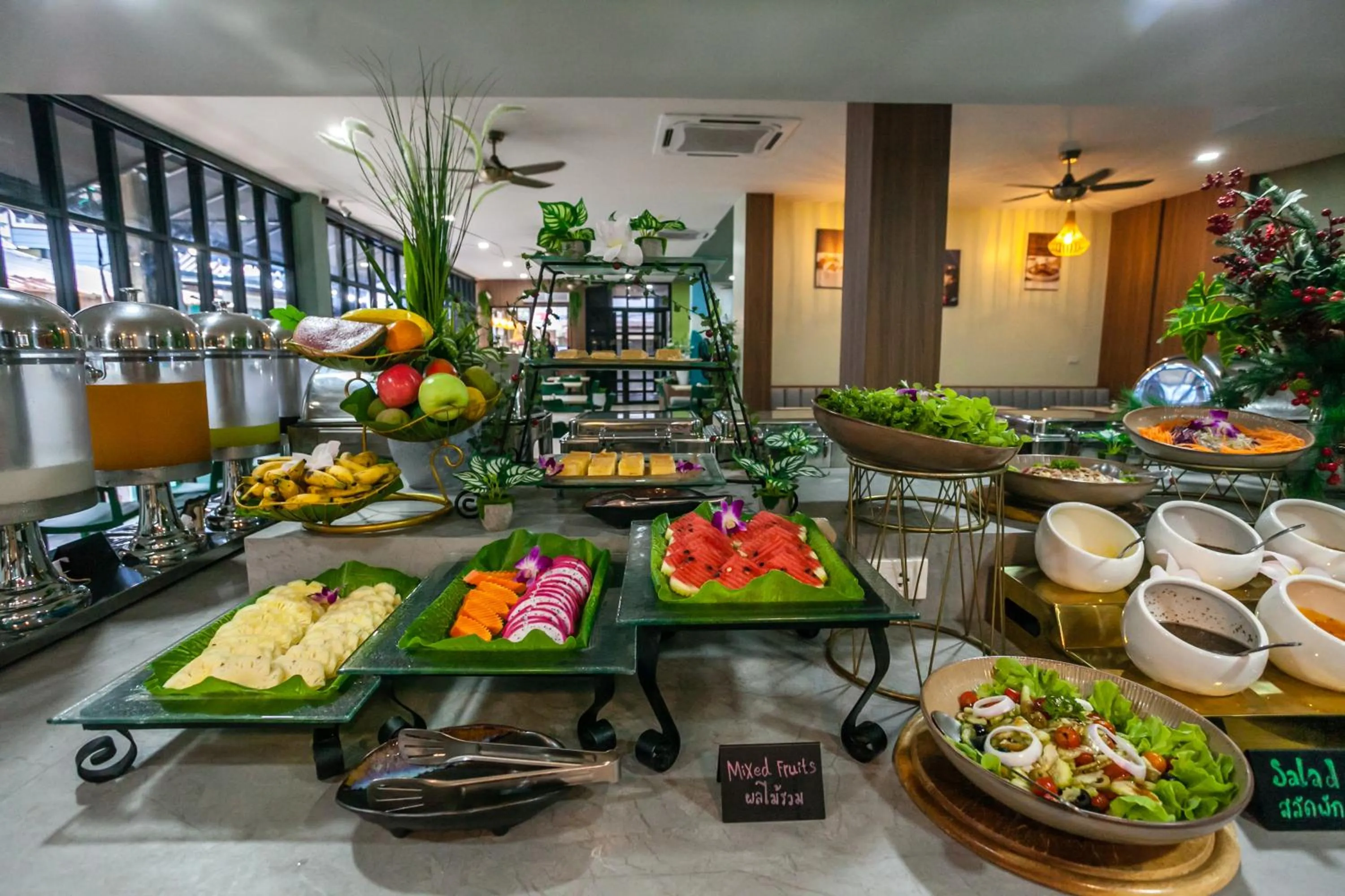 Buffet breakfast in Coco Bella Hotel