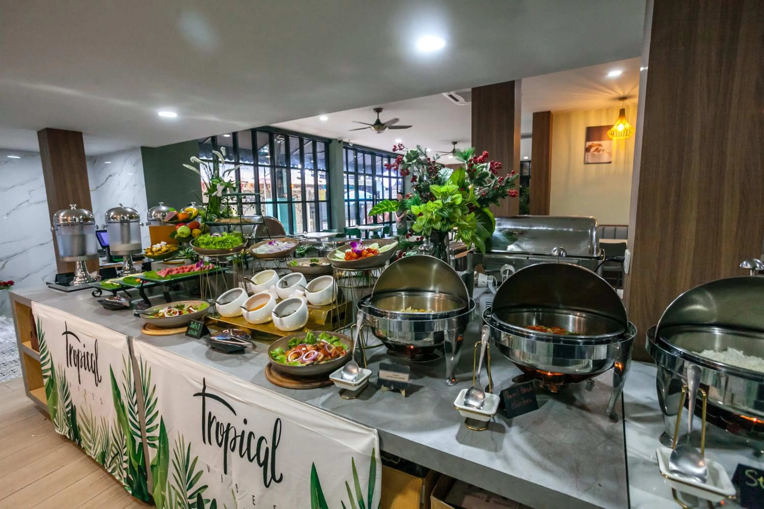 Buffet breakfast in Coco Bella Hotel