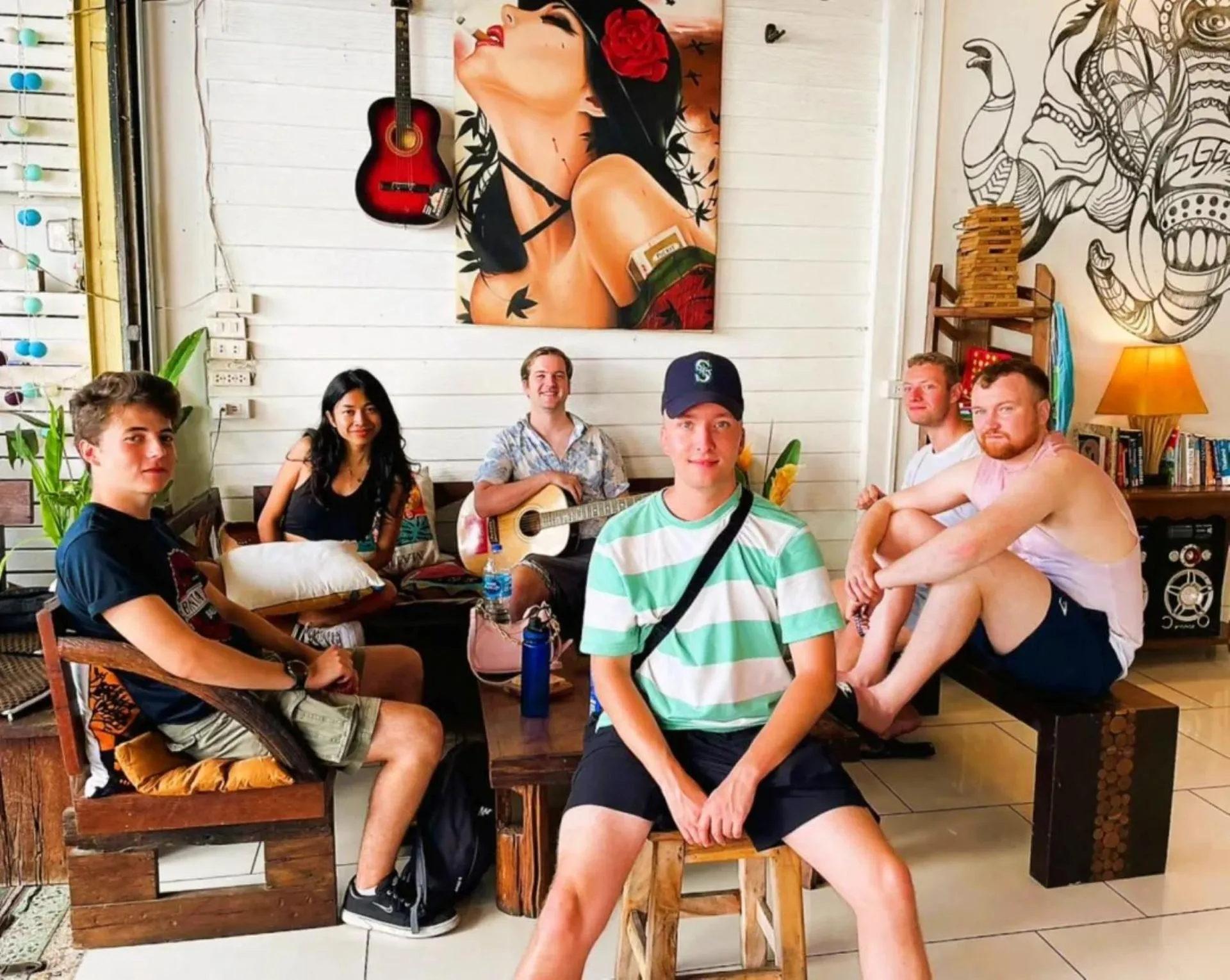 People in Back Home Backpackers Hostel