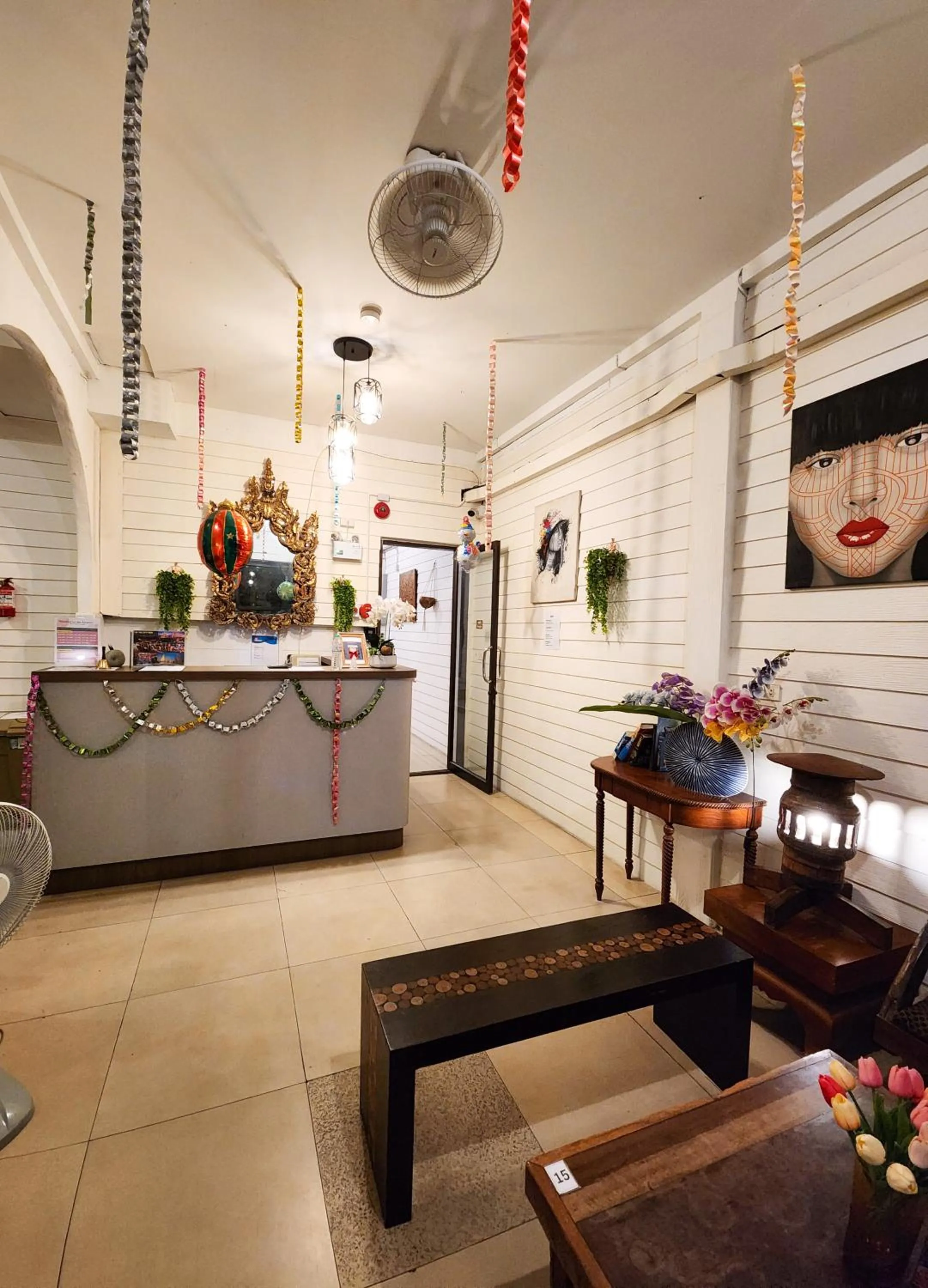 Seating area in Back Home Backpackers Hostel