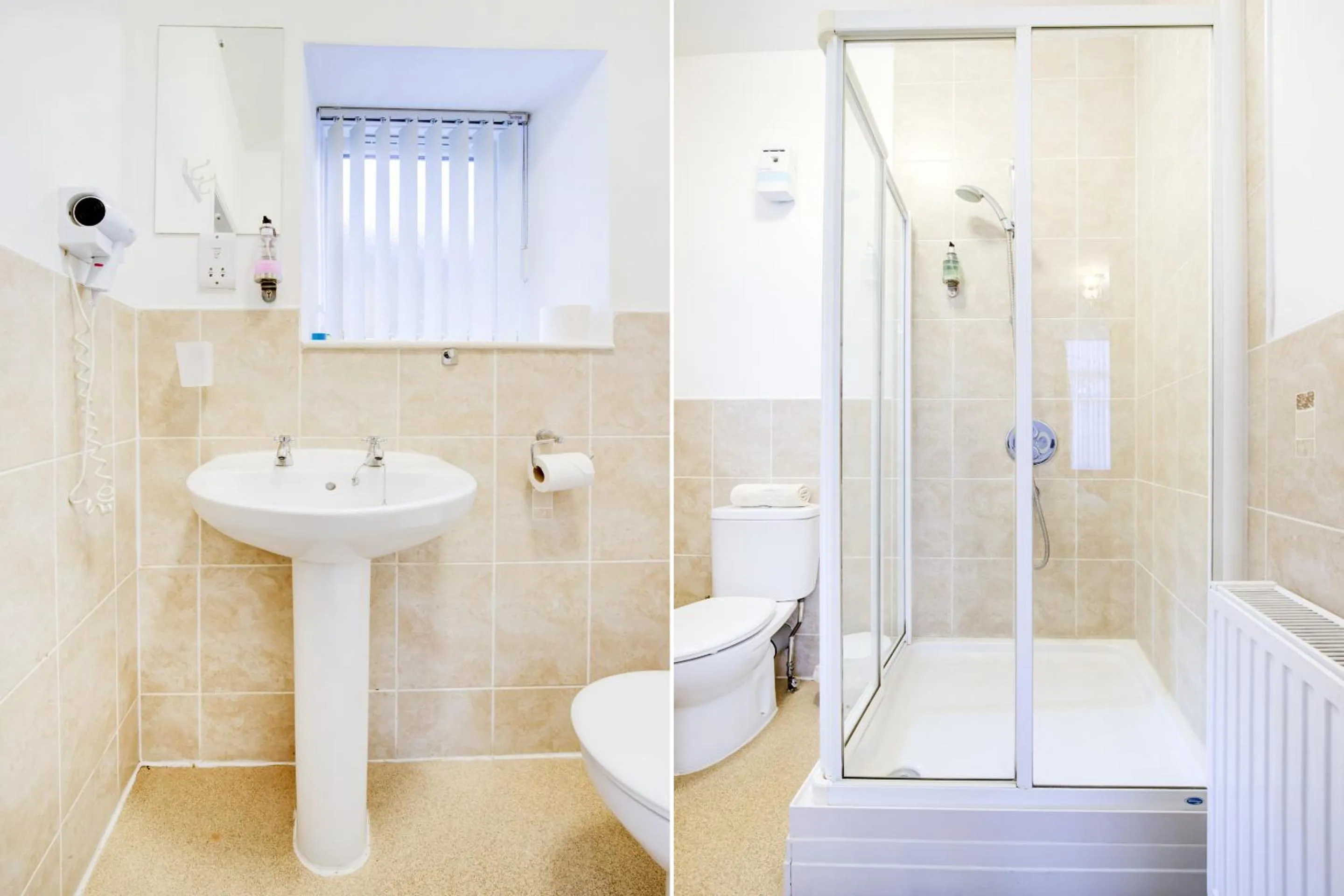 Bathroom in OYO Eastbank Hotel, Speyside Scotland