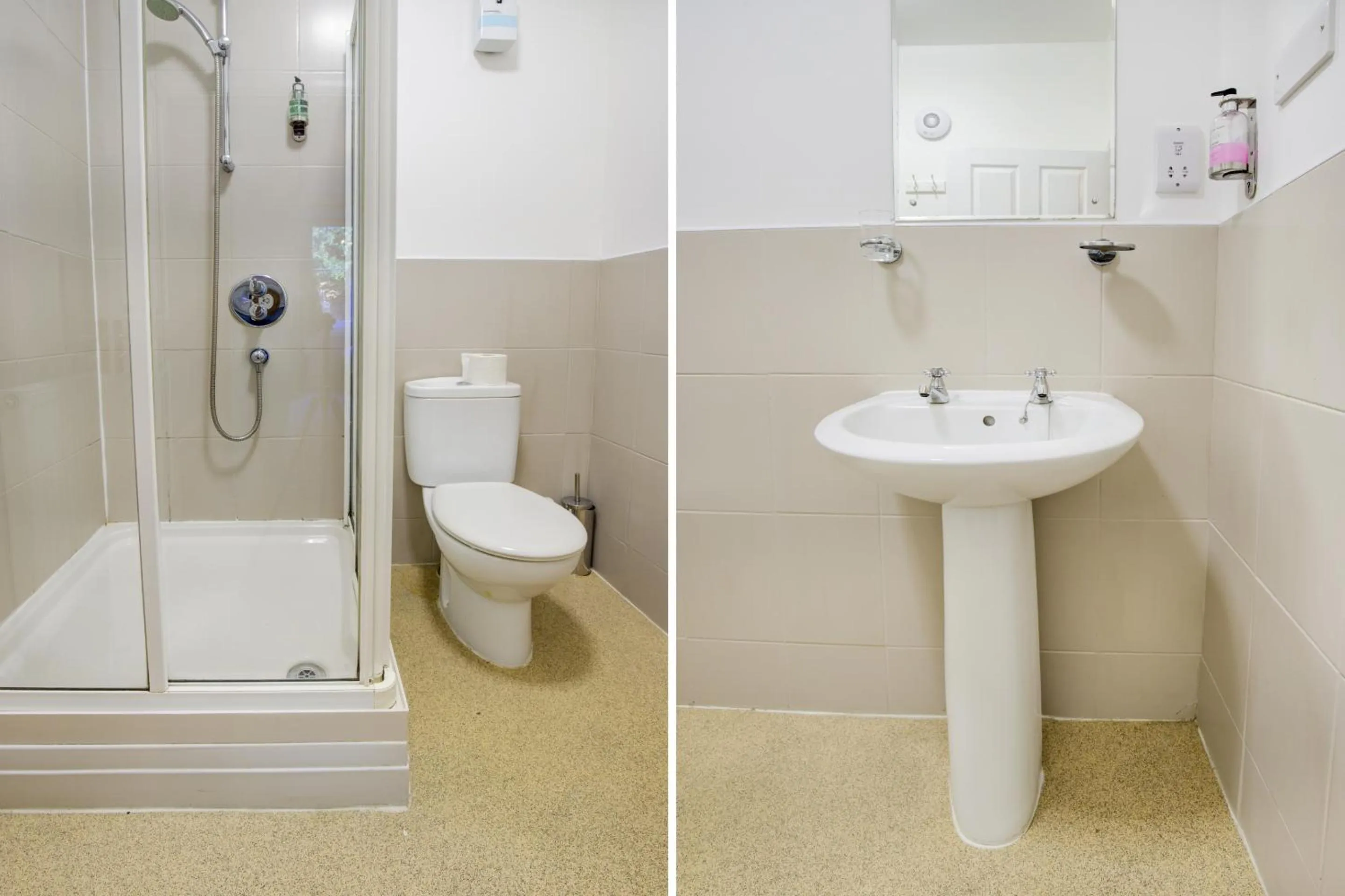 Bathroom in OYO Eastbank Hotel, Speyside Scotland