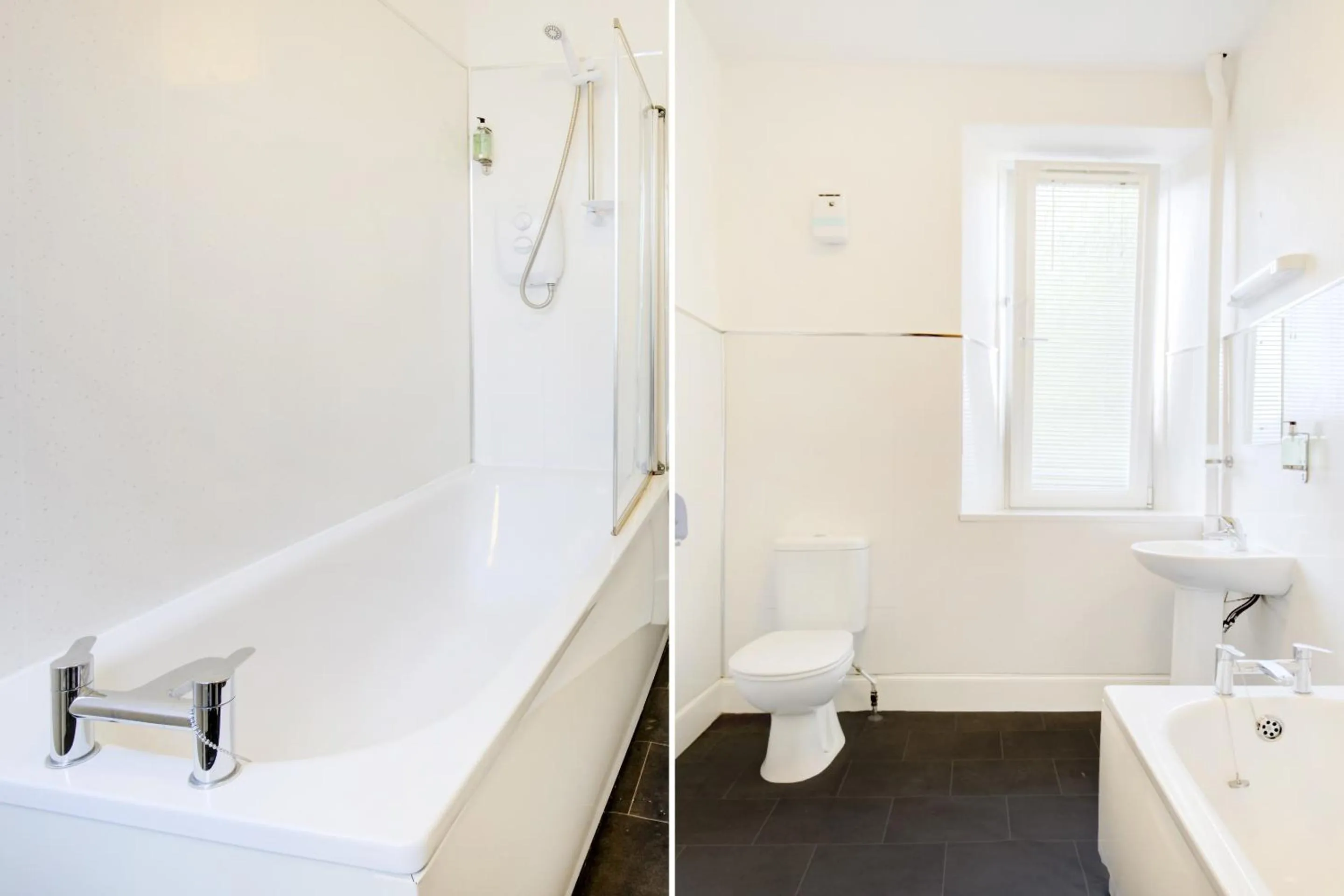 Bathroom in OYO Eastbank Hotel, Speyside Scotland