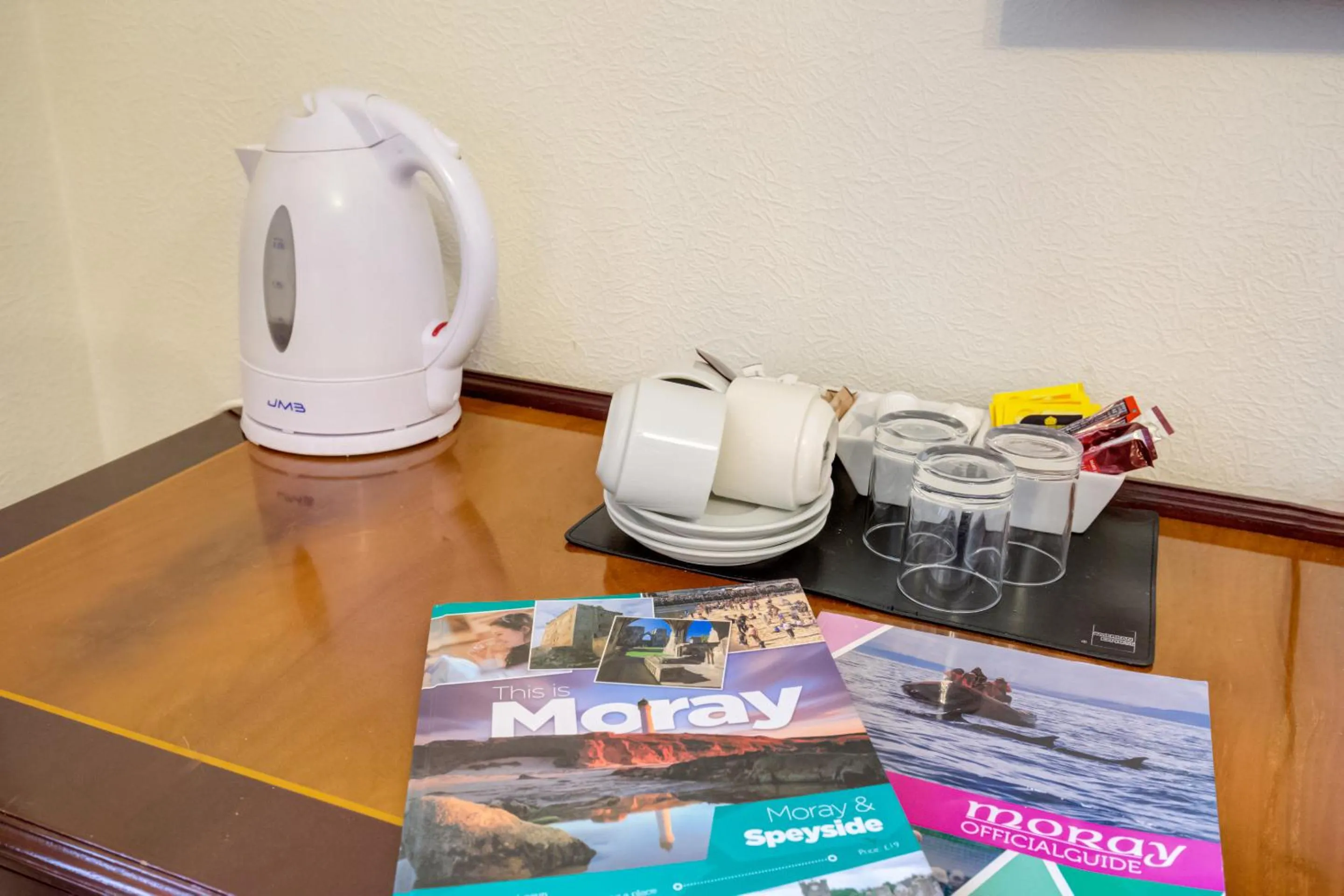 Coffee/tea facilities in OYO Eastbank Hotel, Speyside Scotland