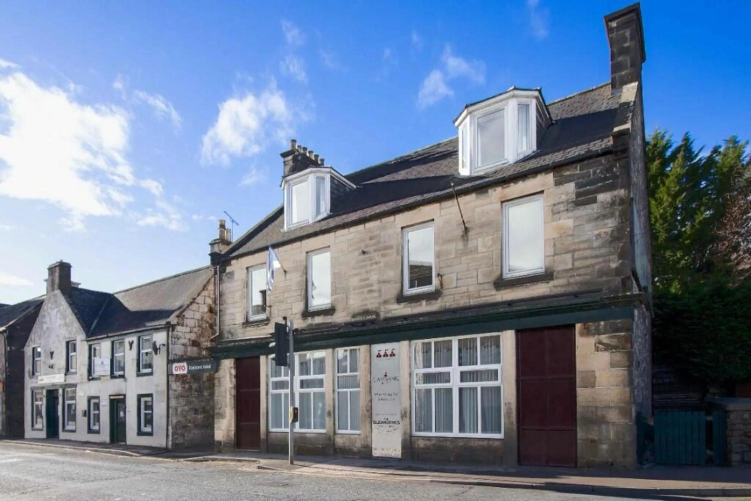 Property building in OYO Eastbank Hotel, Speyside Scotland