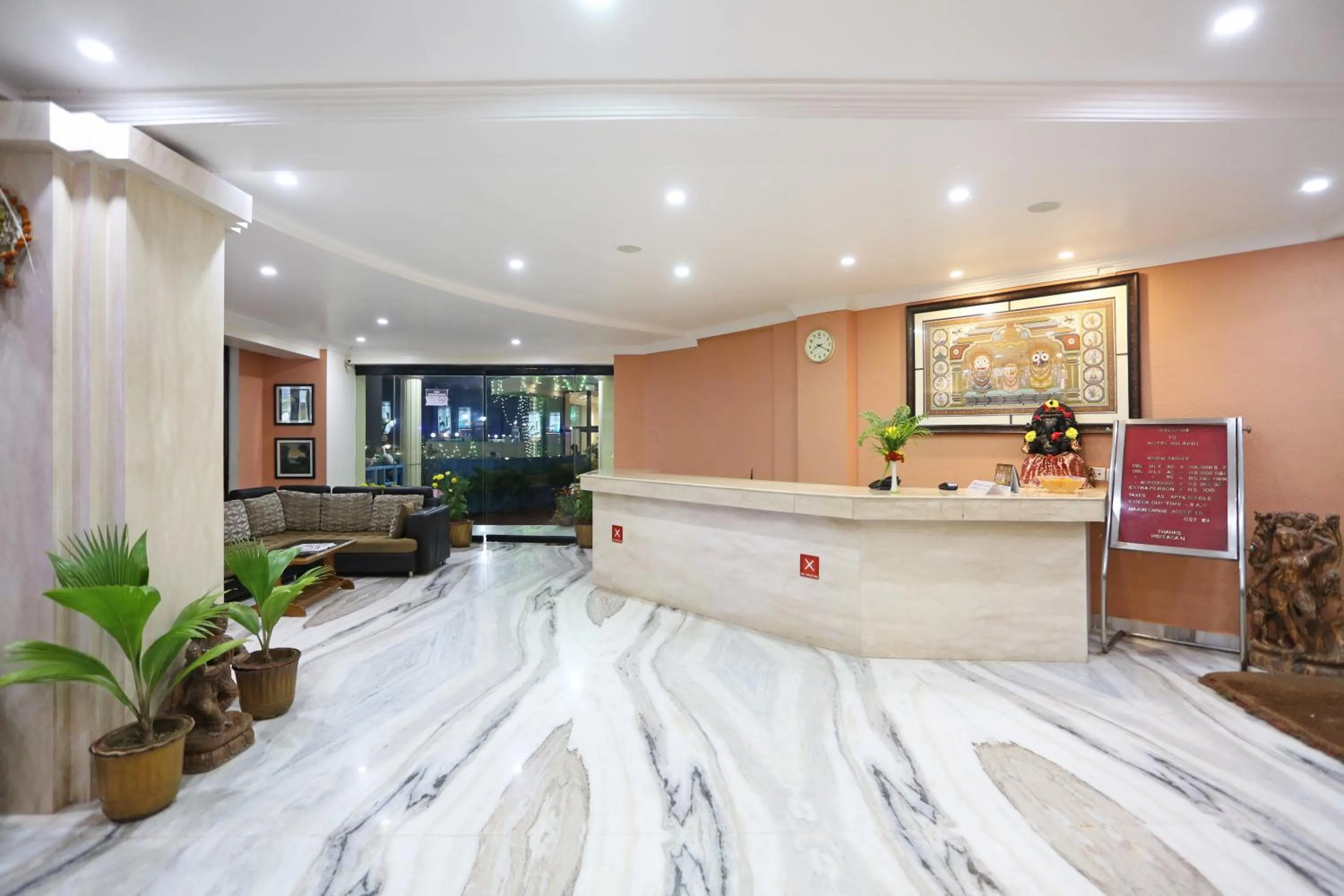 Lobby or reception in Hotel Niladri