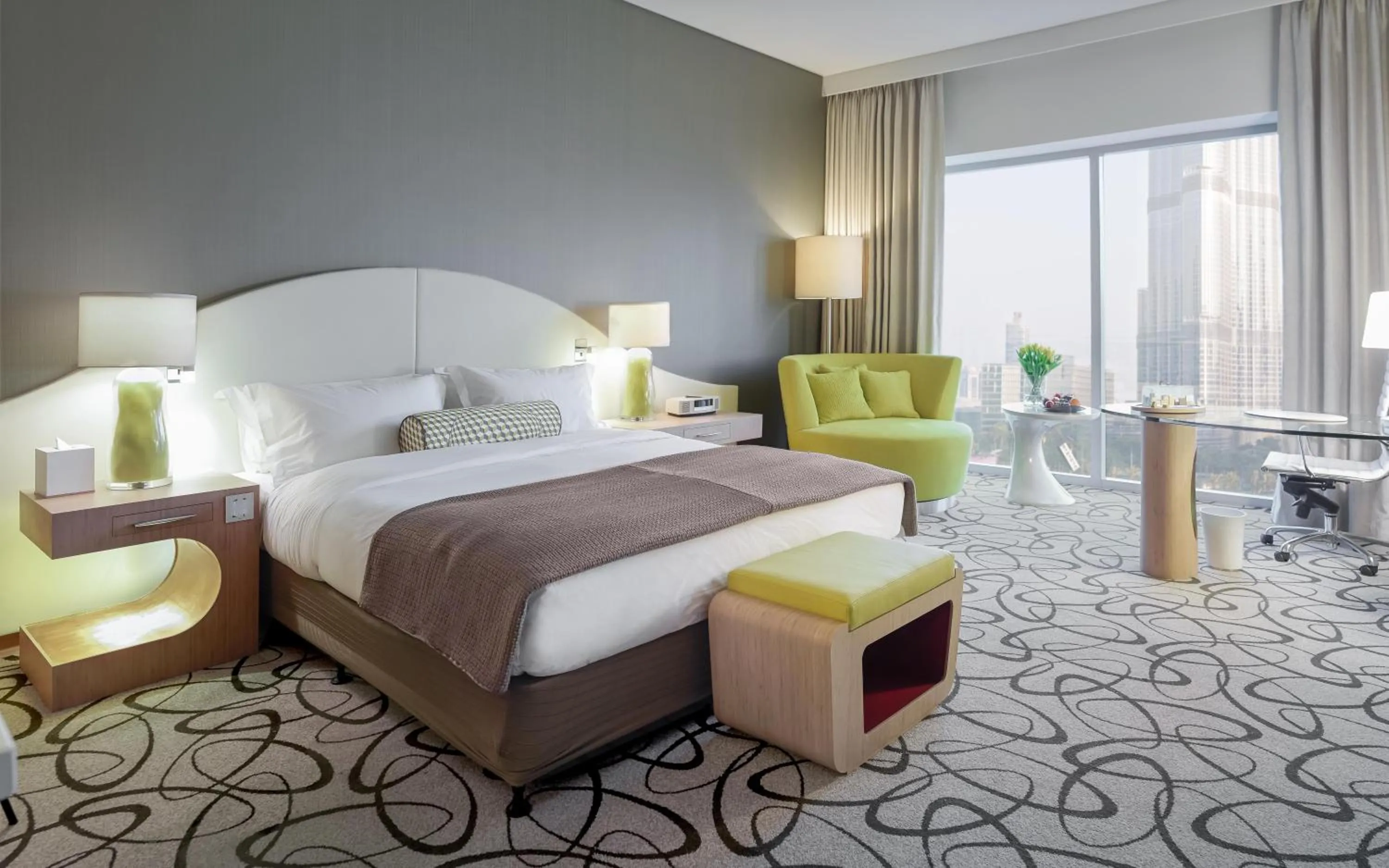 Bedroom, Bed in Sofitel Dubai Downtown