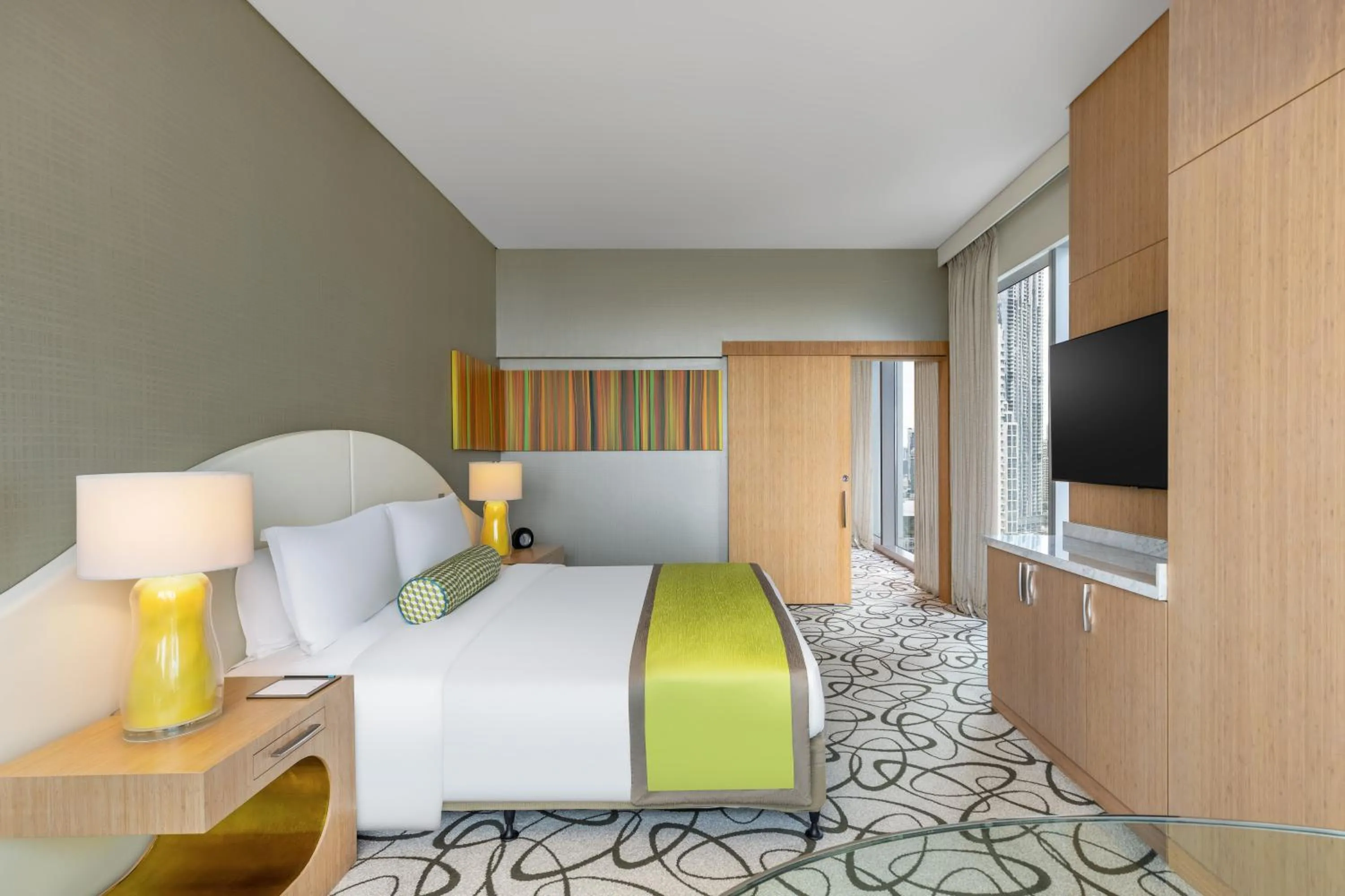 Bedroom, Bed in Sofitel Dubai Downtown