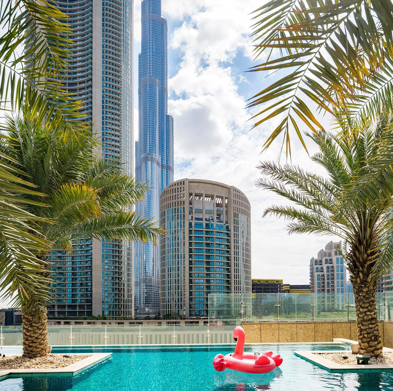 Pool view in Sofitel Dubai Downtown