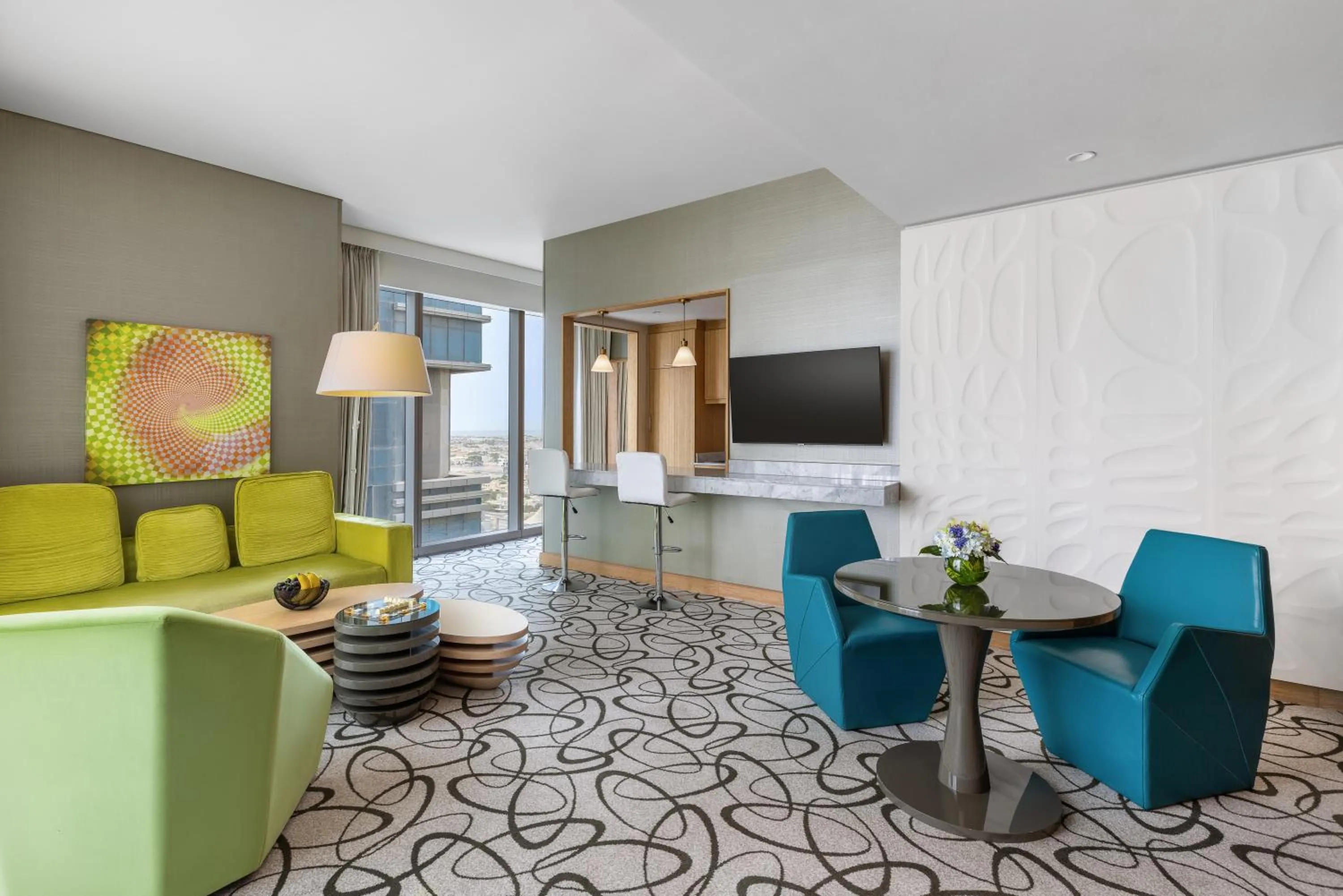 Living room in Sofitel Dubai Downtown