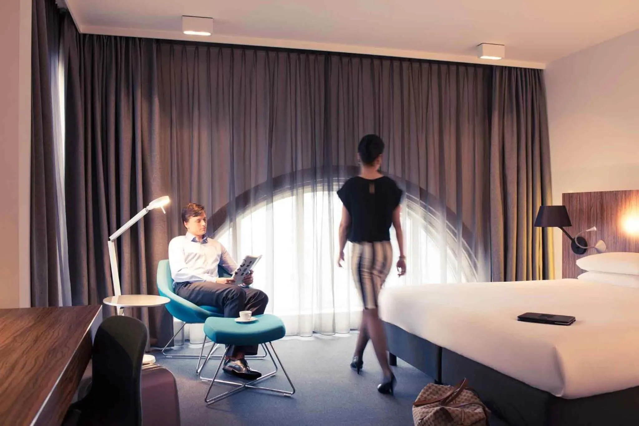 Bedroom, Bed in Mercure Hotel Nijmegen Centre