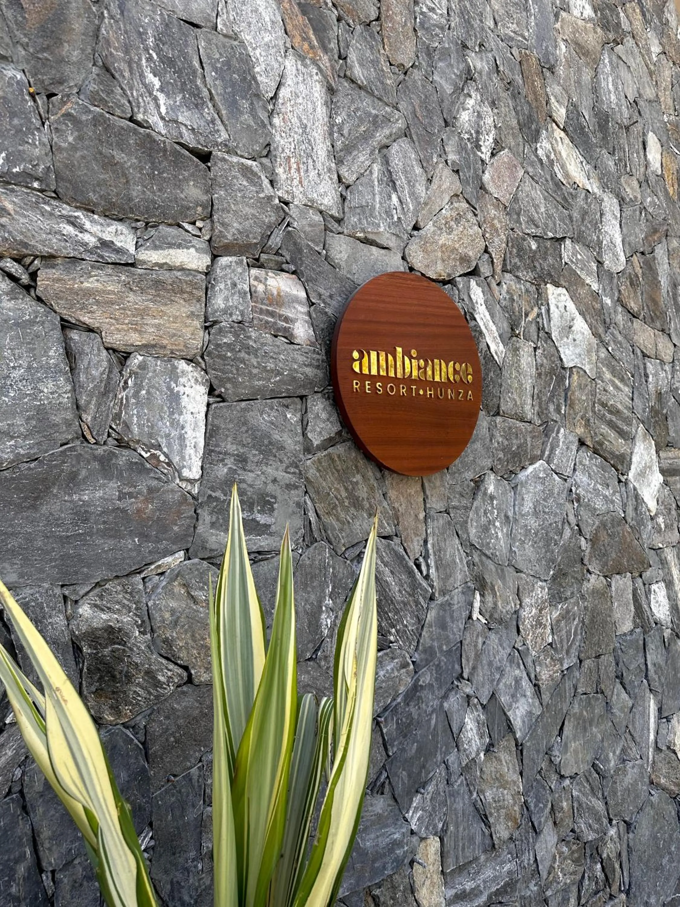 Logo/Certificate/Sign in Ambiance Resort Hunza