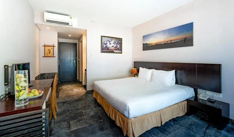 Bed in Temple Da Nang Resort