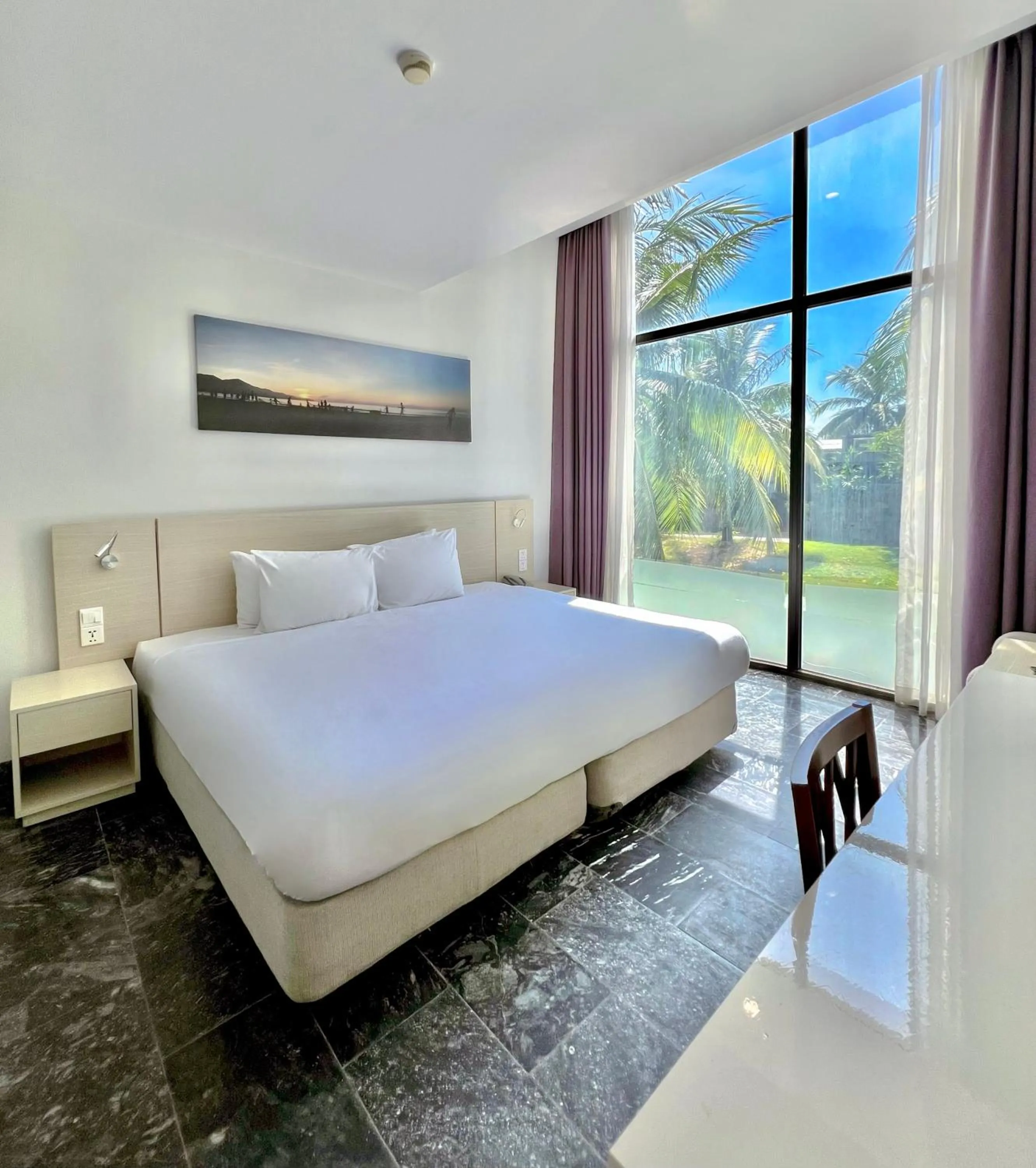 Bed in Temple Da Nang Resort