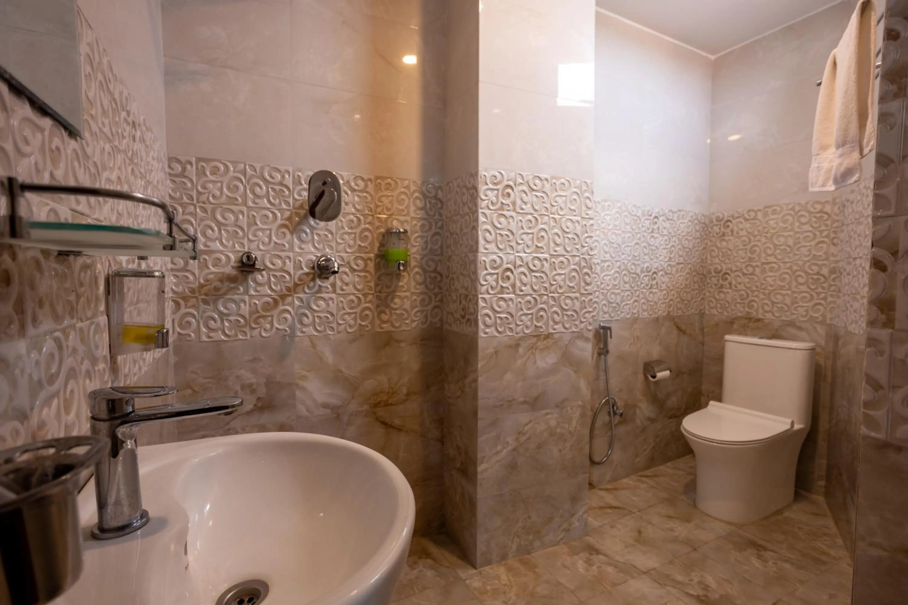 Toilet in Airport Himalaya Boutique Hotel