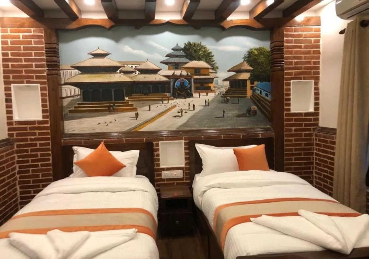 Bed in Airport Himalaya Boutique Hotel