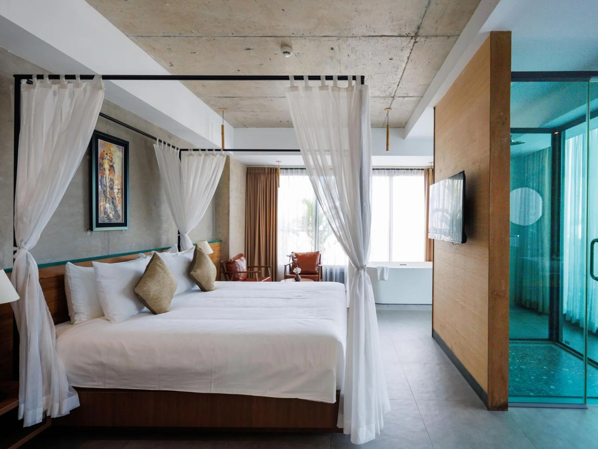 Photo of the whole room, Bed in CHECK inn Phnom Penh Royal Palace