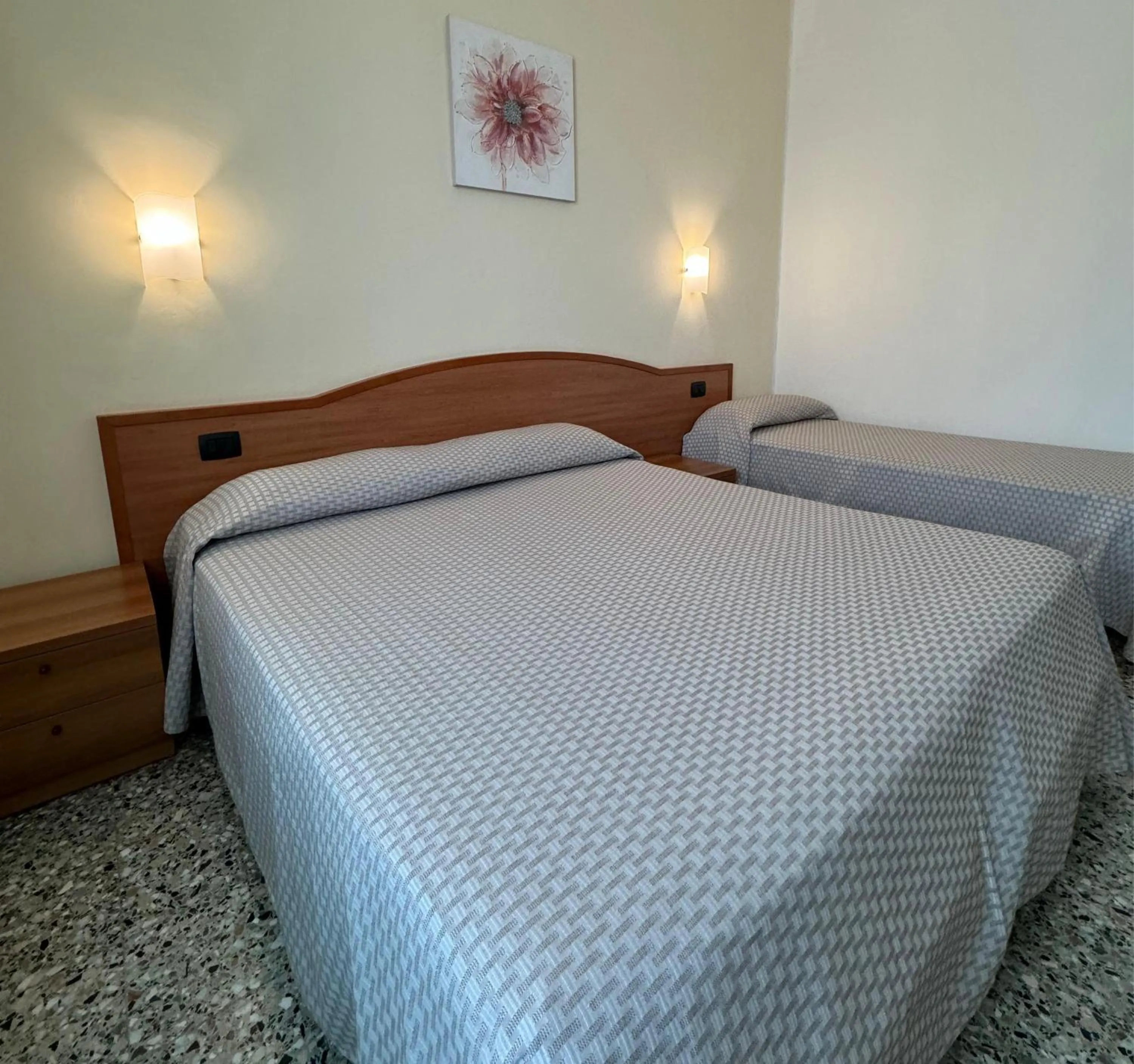 Bed in Hotel Valente