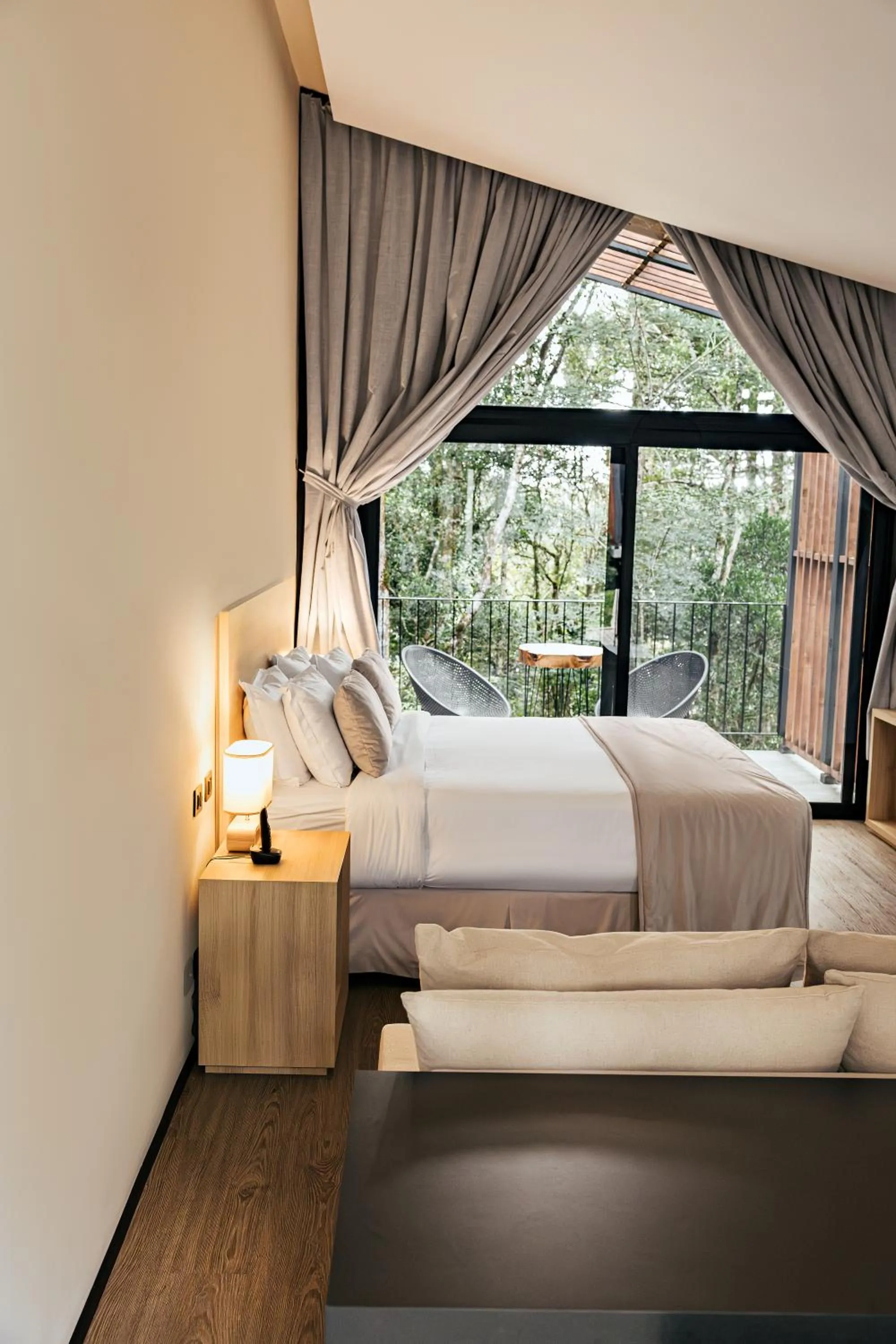 Bed in Hotel Boutique Vinícola Araucária by Slaviero Hotéis