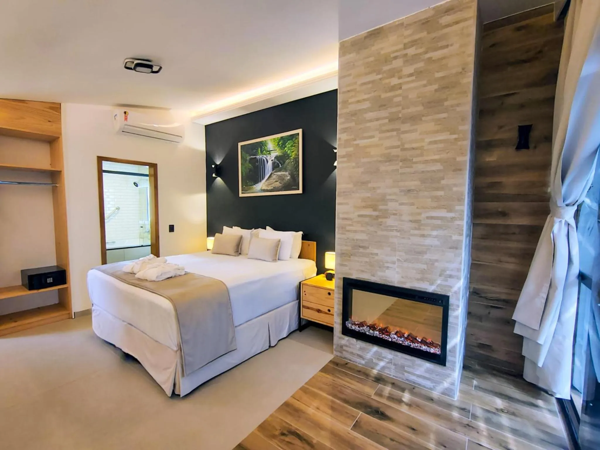 Bed in Hotel Boutique Vinícola Araucária by Slaviero Hotéis