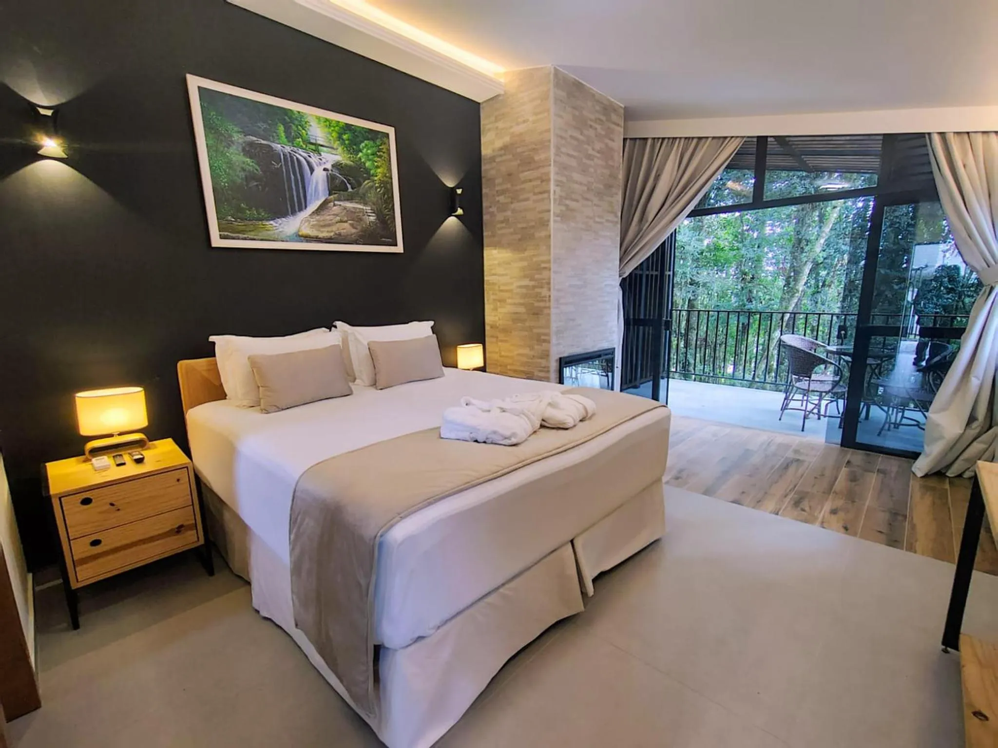 Bed in Hotel Boutique Vinícola Araucária by Slaviero Hotéis