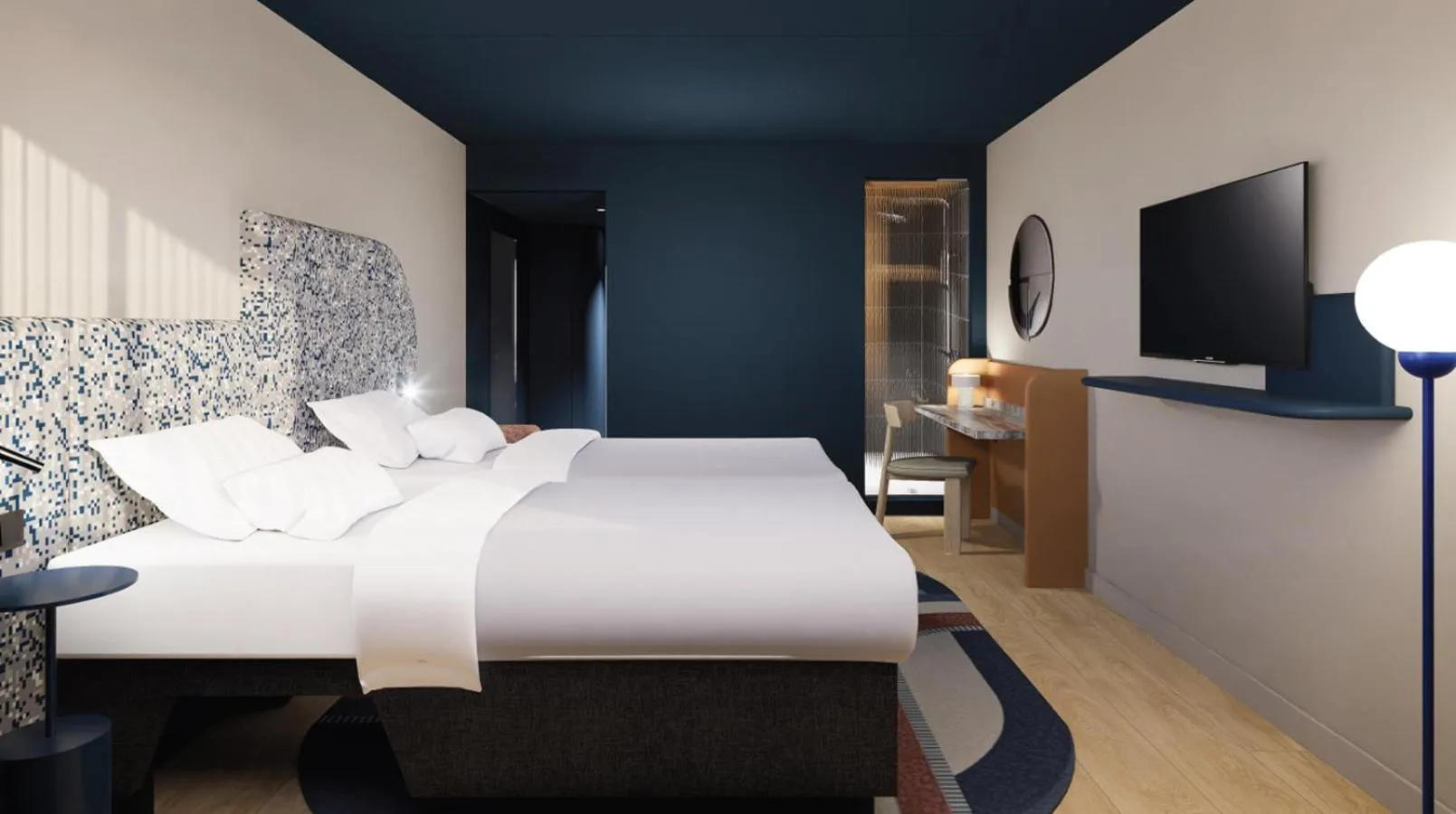 Bed in Mercure Hotel Den Haag Central