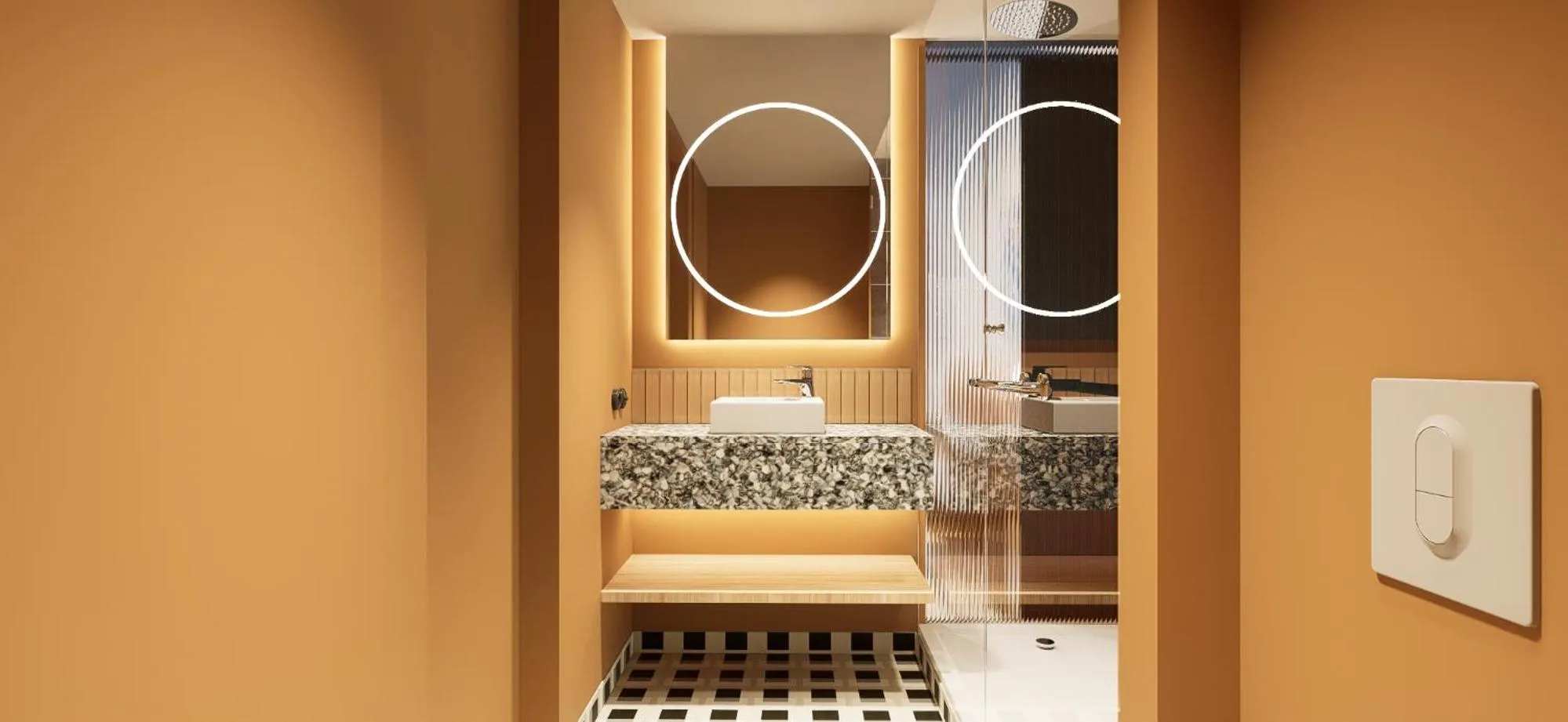 Shower in Mercure Hotel Den Haag Central