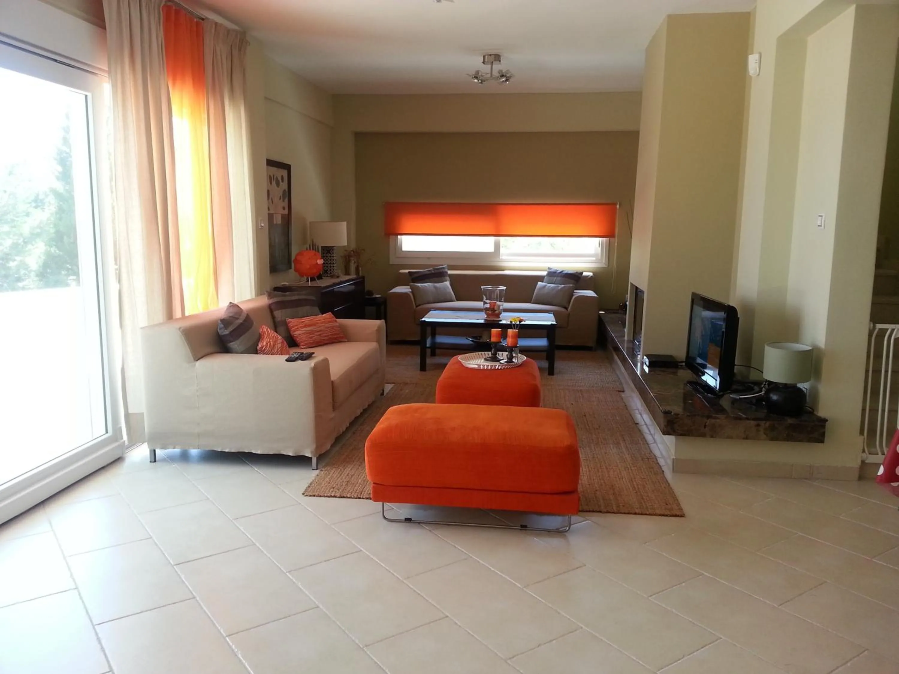 Living room in Villa Anna Maria Kriopigi Private Pool & Sea View 5 Bedrooms