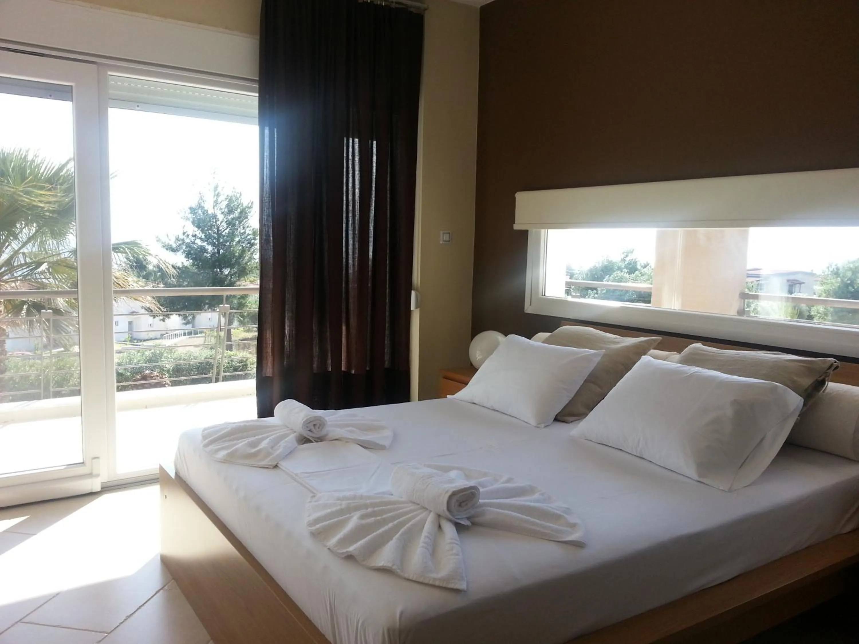Bedroom, Bed in Villa Anna Maria Kriopigi Private Pool & Sea View 5 Bedrooms