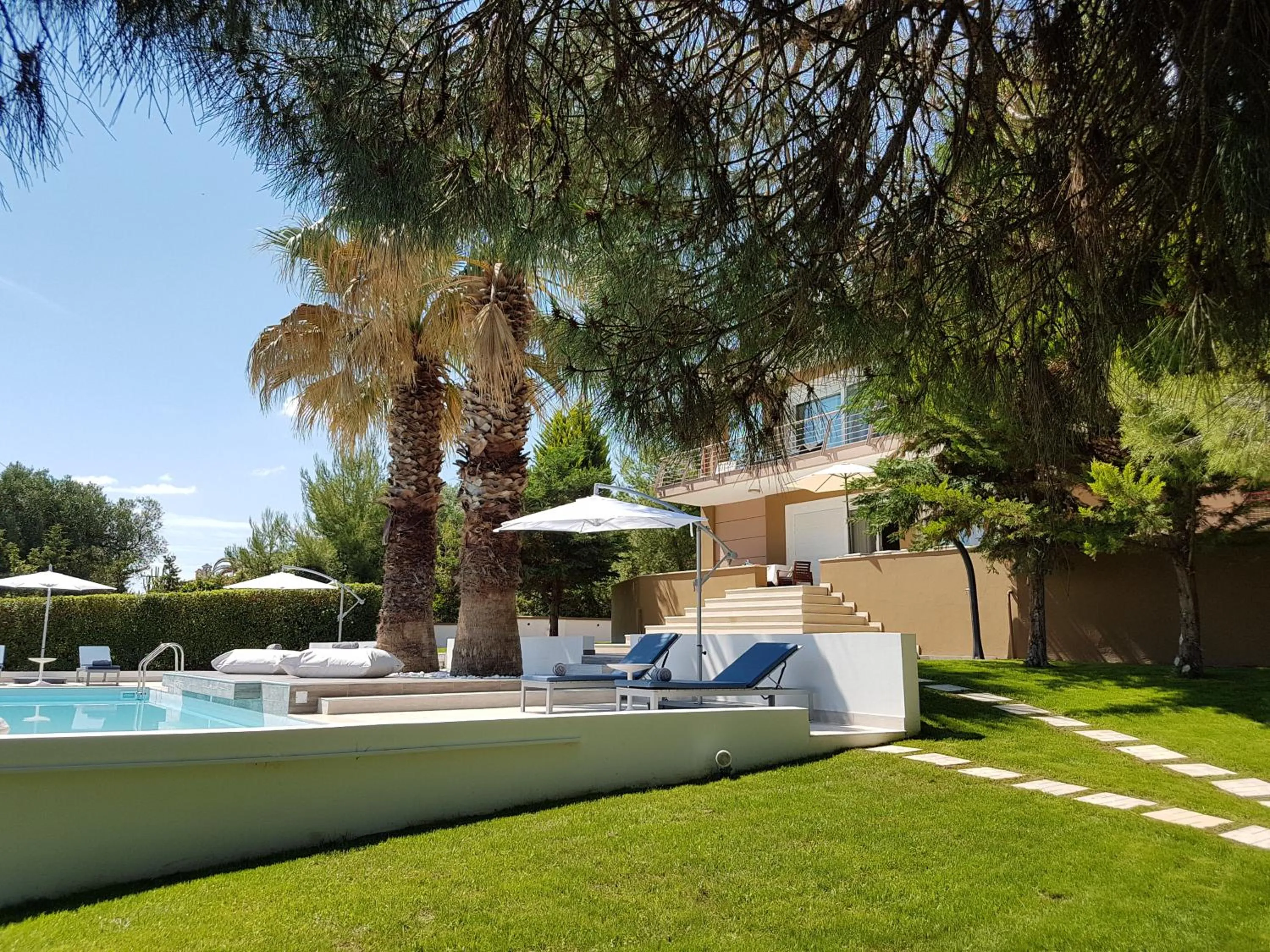 Garden in Villa Anna Maria Kriopigi Private Pool & Sea View 5 Bedrooms