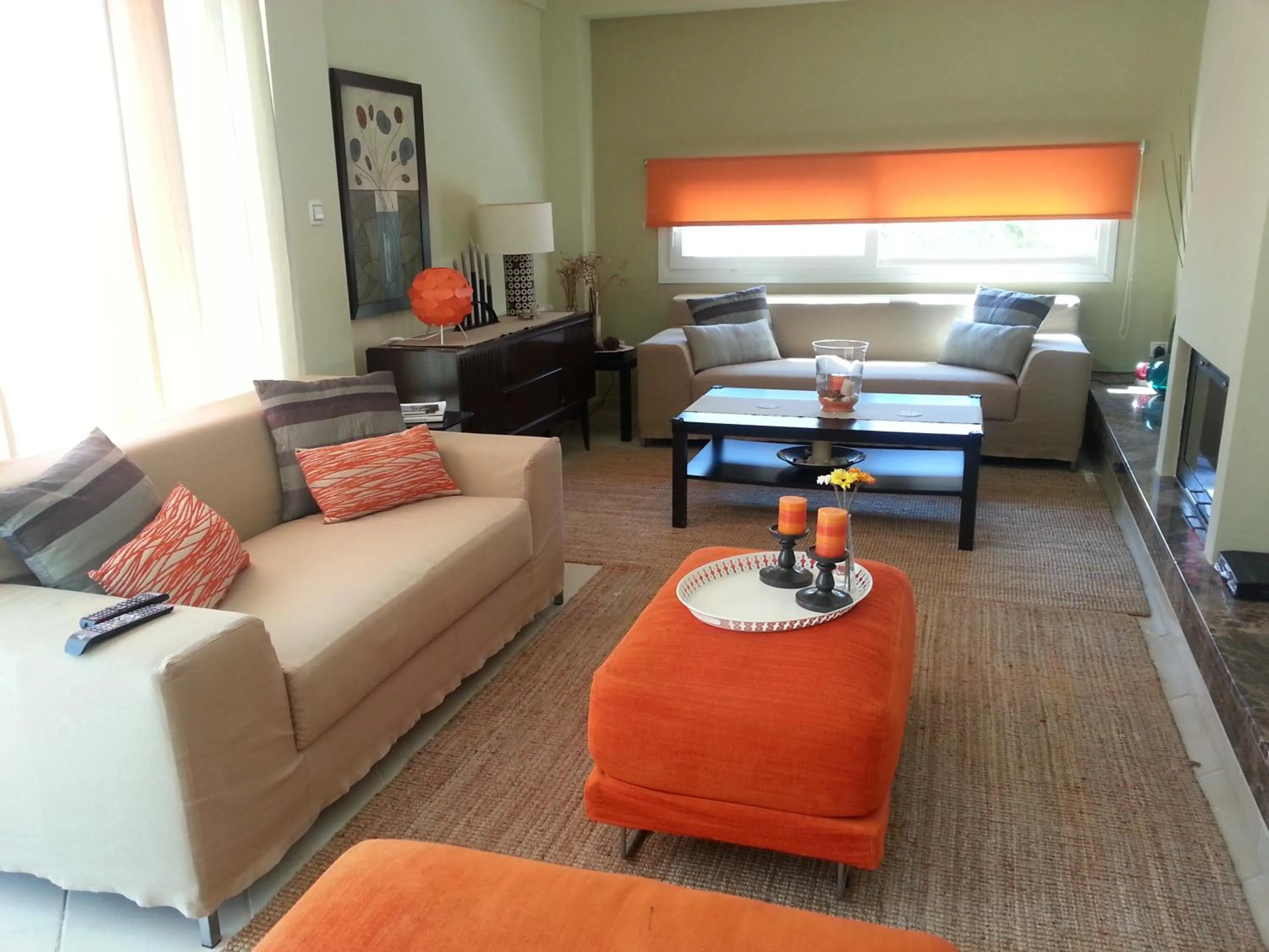 Living room, Bed in Villa Anna Maria Kriopigi Private Pool & Sea View 5 Bedrooms