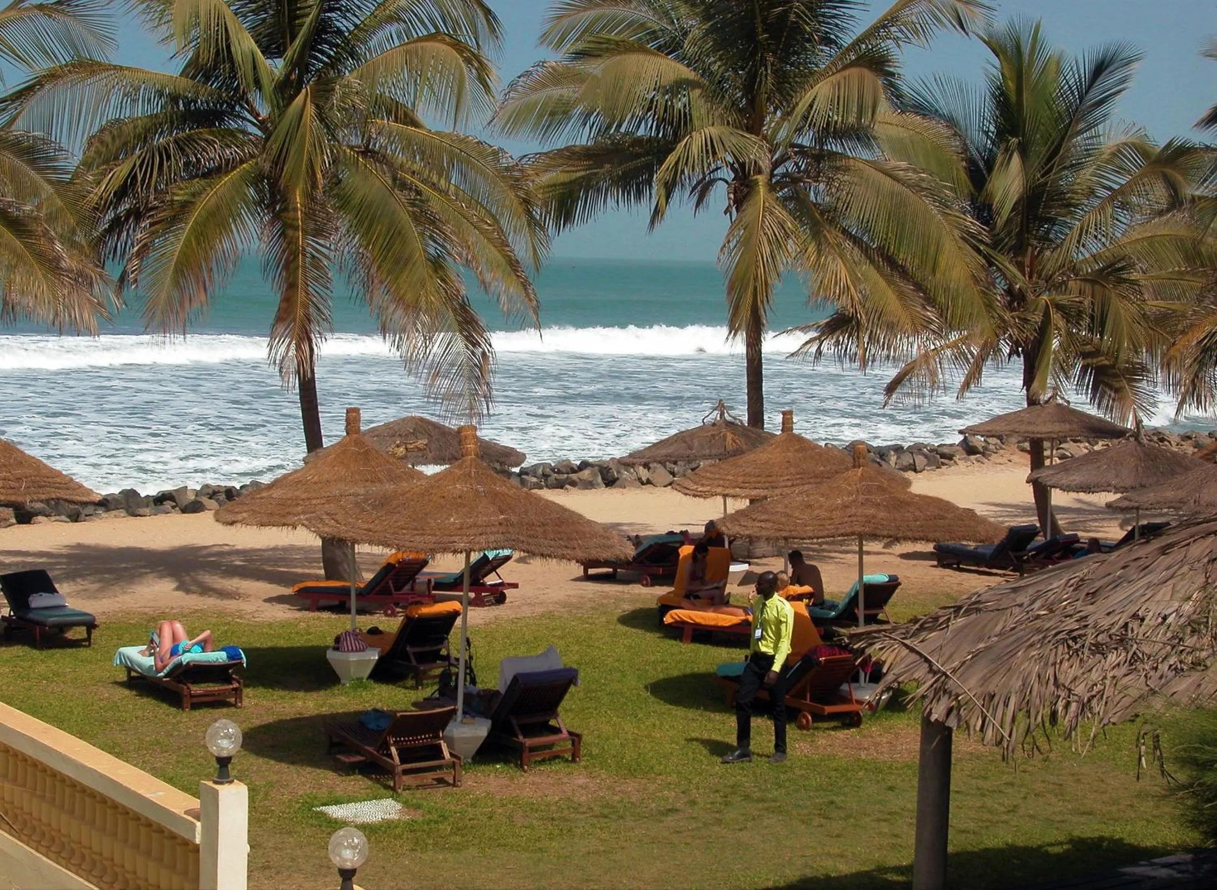 People in Kololi Beach Resort