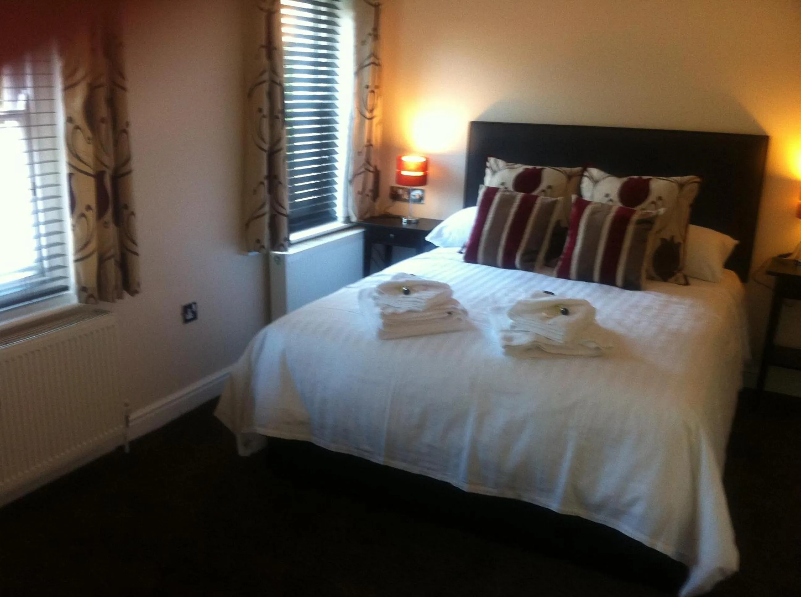 Decorative detail, Bed in Bridge Hotel Brandon