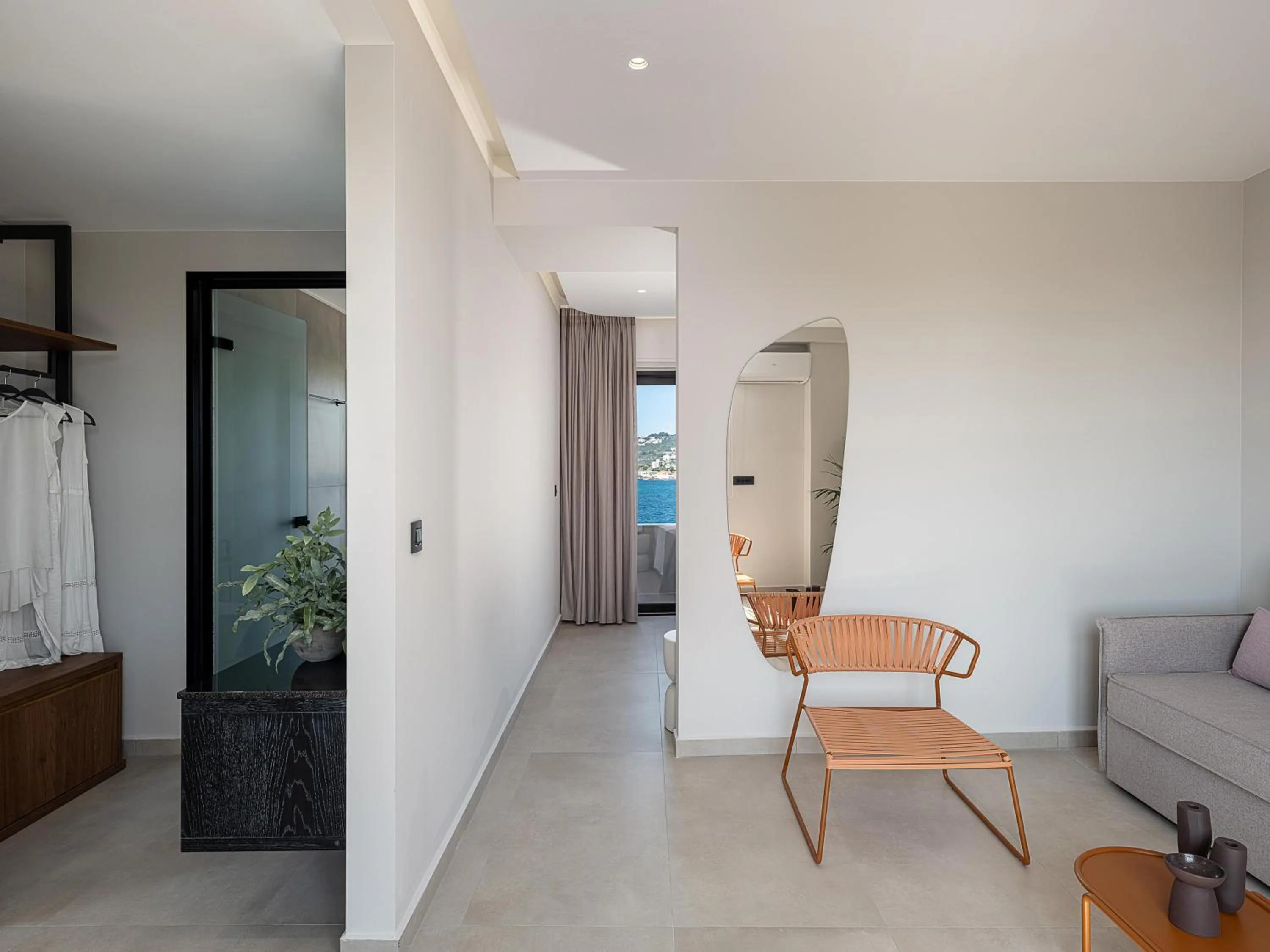 Living room in Theta Boutique Hotel