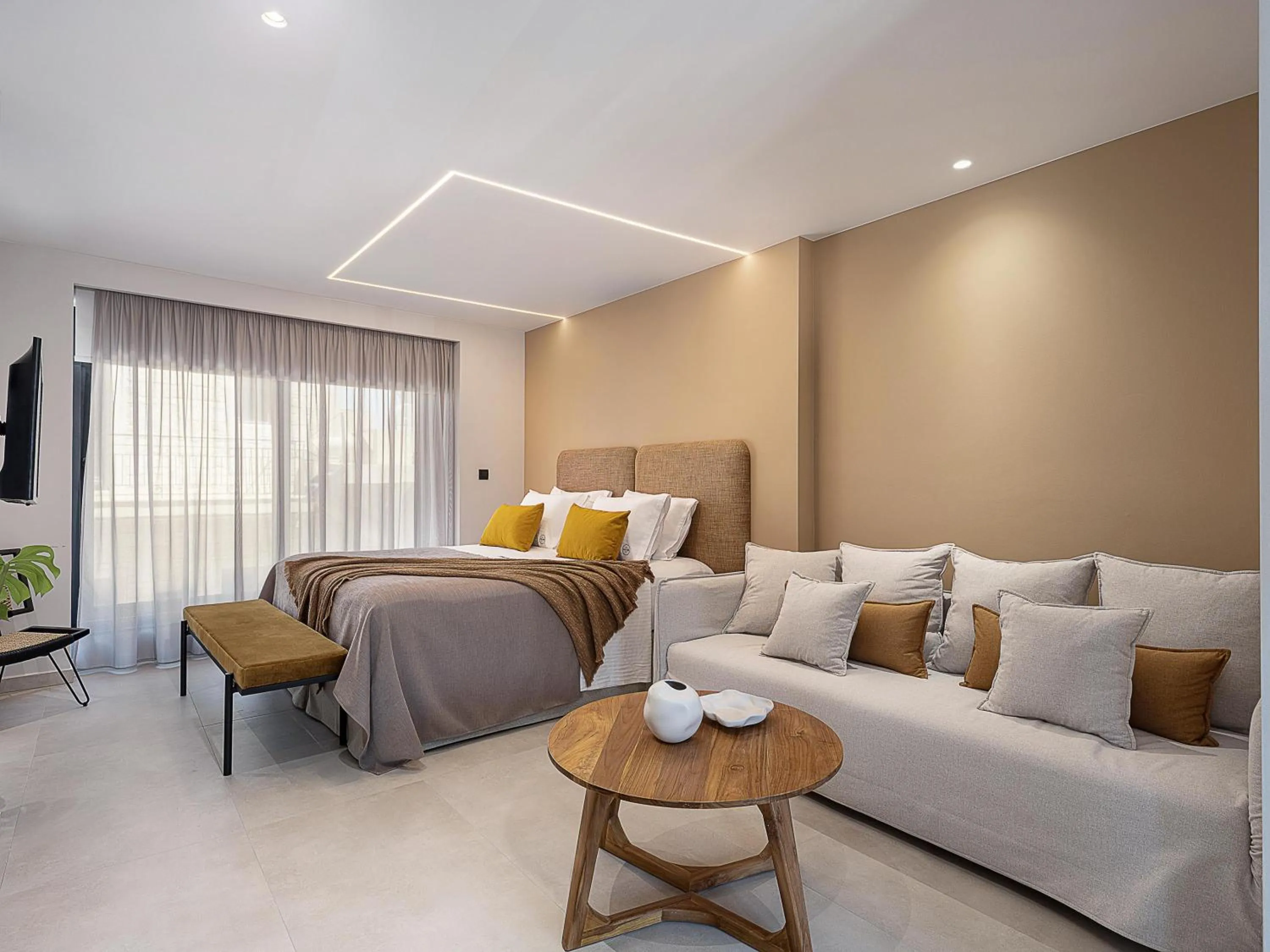 Bed in Theta Boutique Hotel