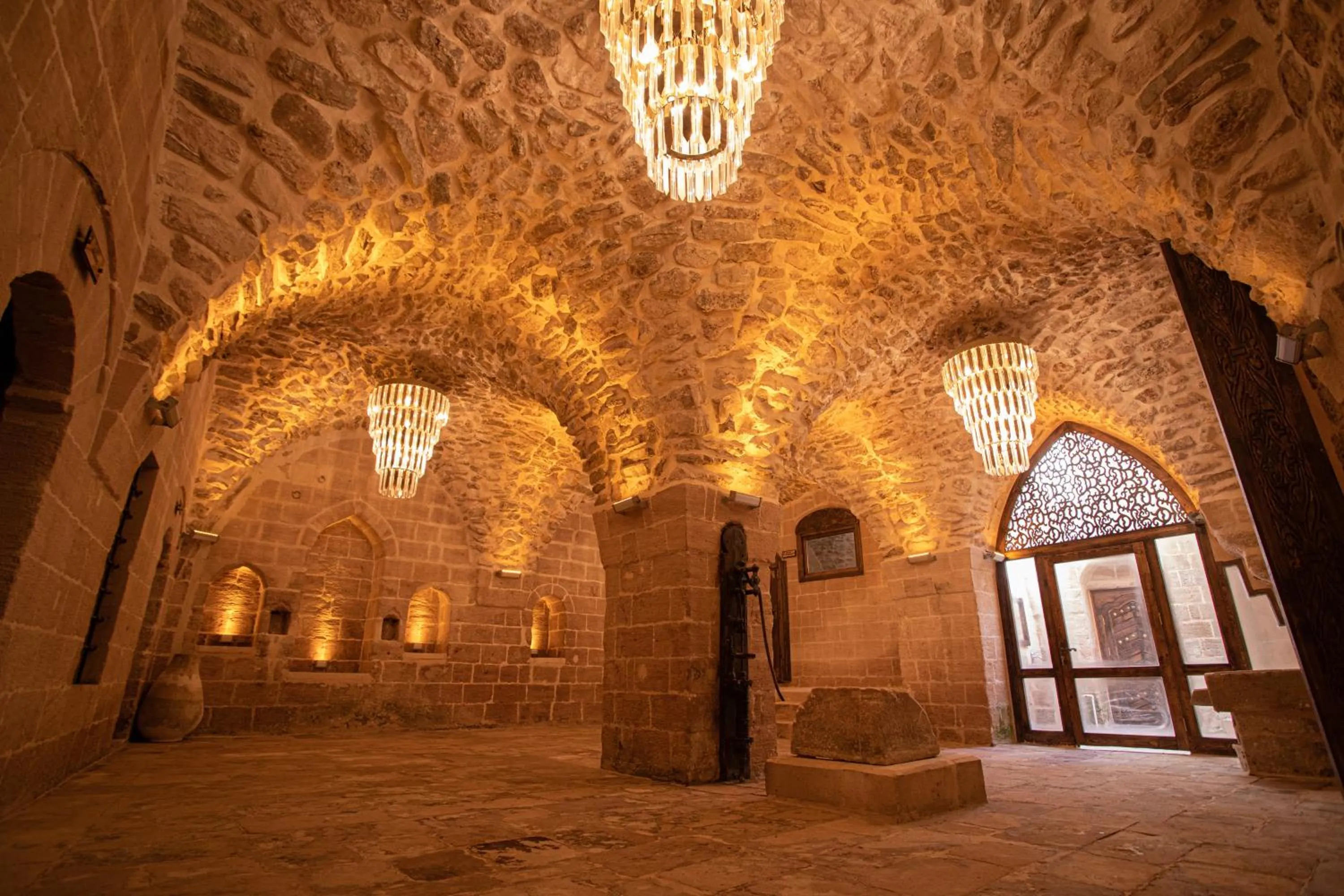 Inner courtyard view in Ankahan Konağı