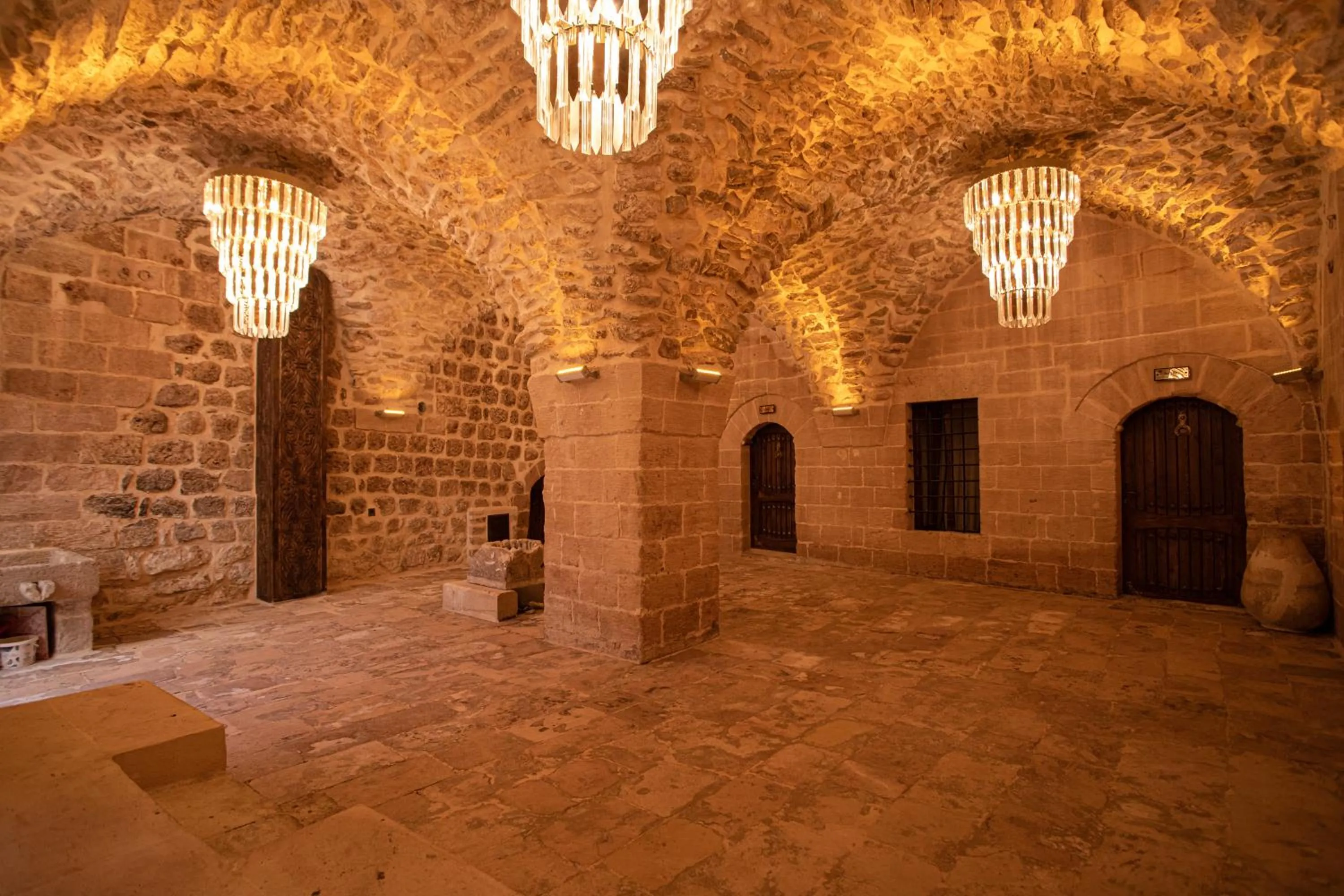 Inner courtyard view in Ankahan Konağı