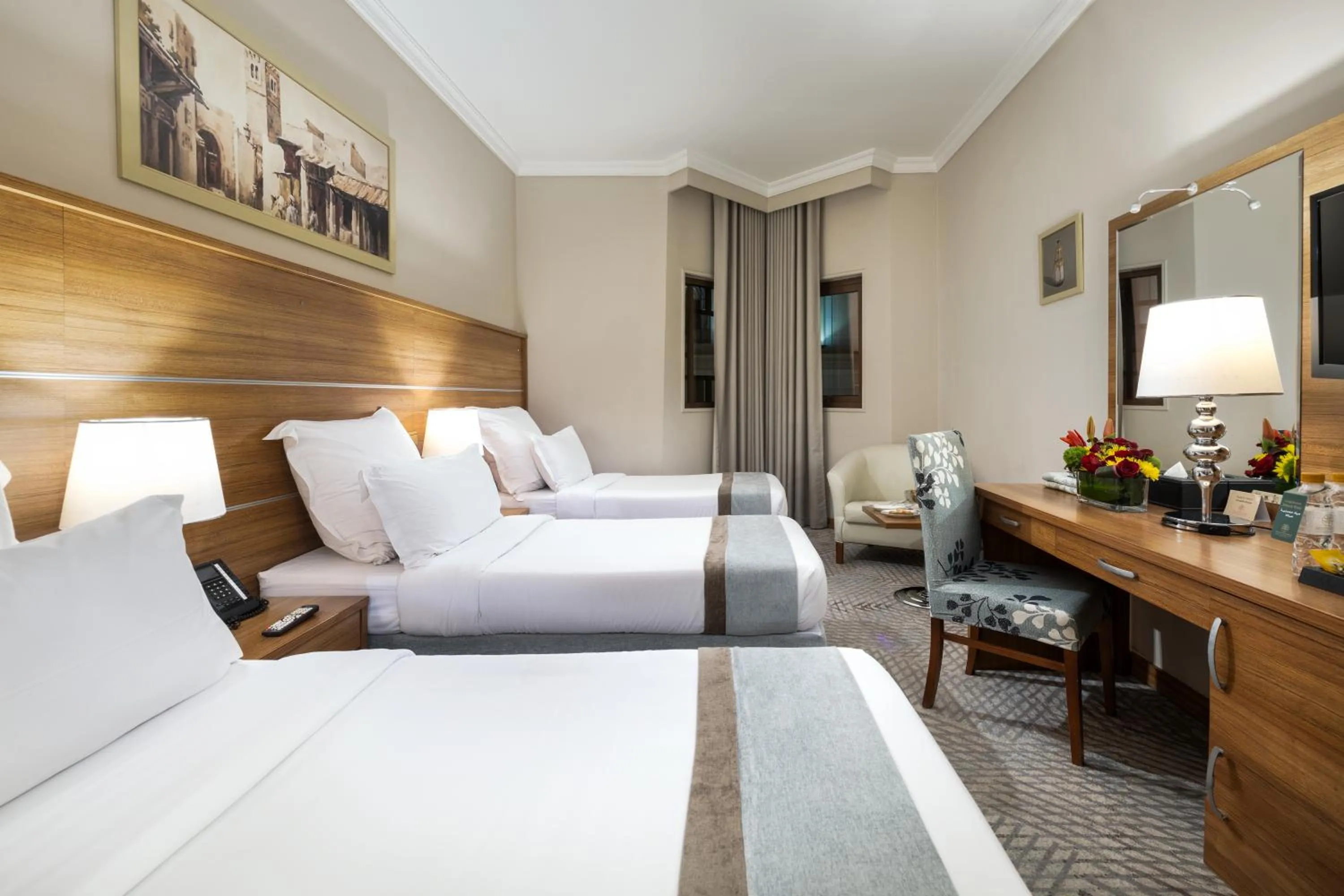 Bed in Emaar Al Mektan Hotel